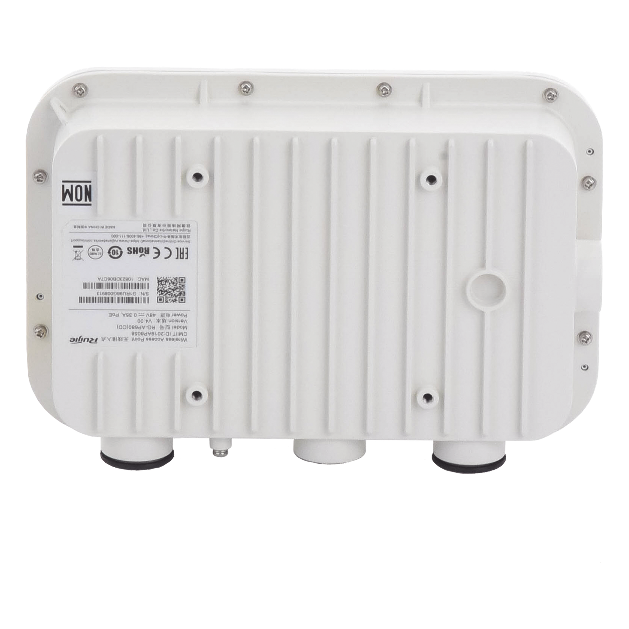 Punto de Acceso Wi-Fi 6 / Sectorial 60° / Hasta 1775 Mbps / Dual Banda 2.4/5 GHz / PoE + SFP Uplink / IP68