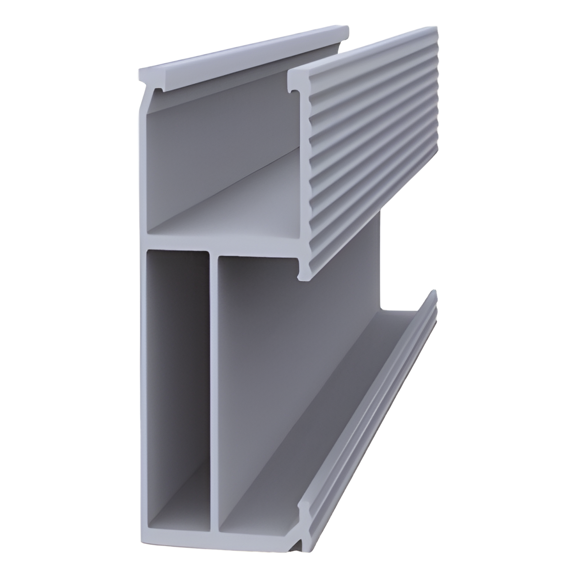 Riel de Montaje Fotovoltaico / Aluminio Anodizado / Longitud 4050 mm (13.3 ft) / Módulos Fotovoltaicos / Diseño Versátil — EPCOM POWERLINE · SKU EPLSR84050