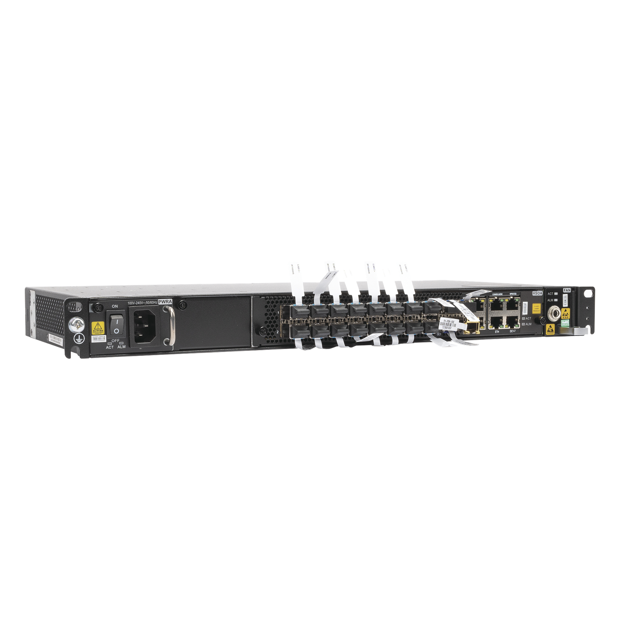 Mini OLT / 16 Puertos GPON / Módulos C+ Incluidos / 88 Gbps / 10GE SFP+ / 1U Rack 19" / AC o -48 VDC