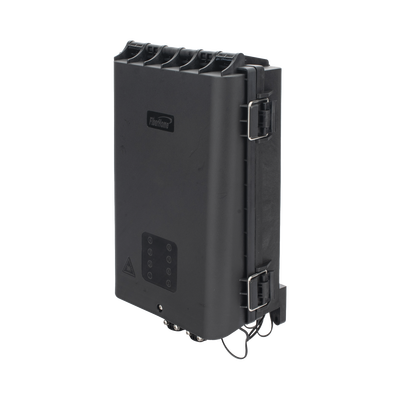 HUB Box Preconectorizada EASYCONN® de FiberHome para Exterior, IP68, Hasta 96 Empalmes, Incluye 2 Splitters 1*4 