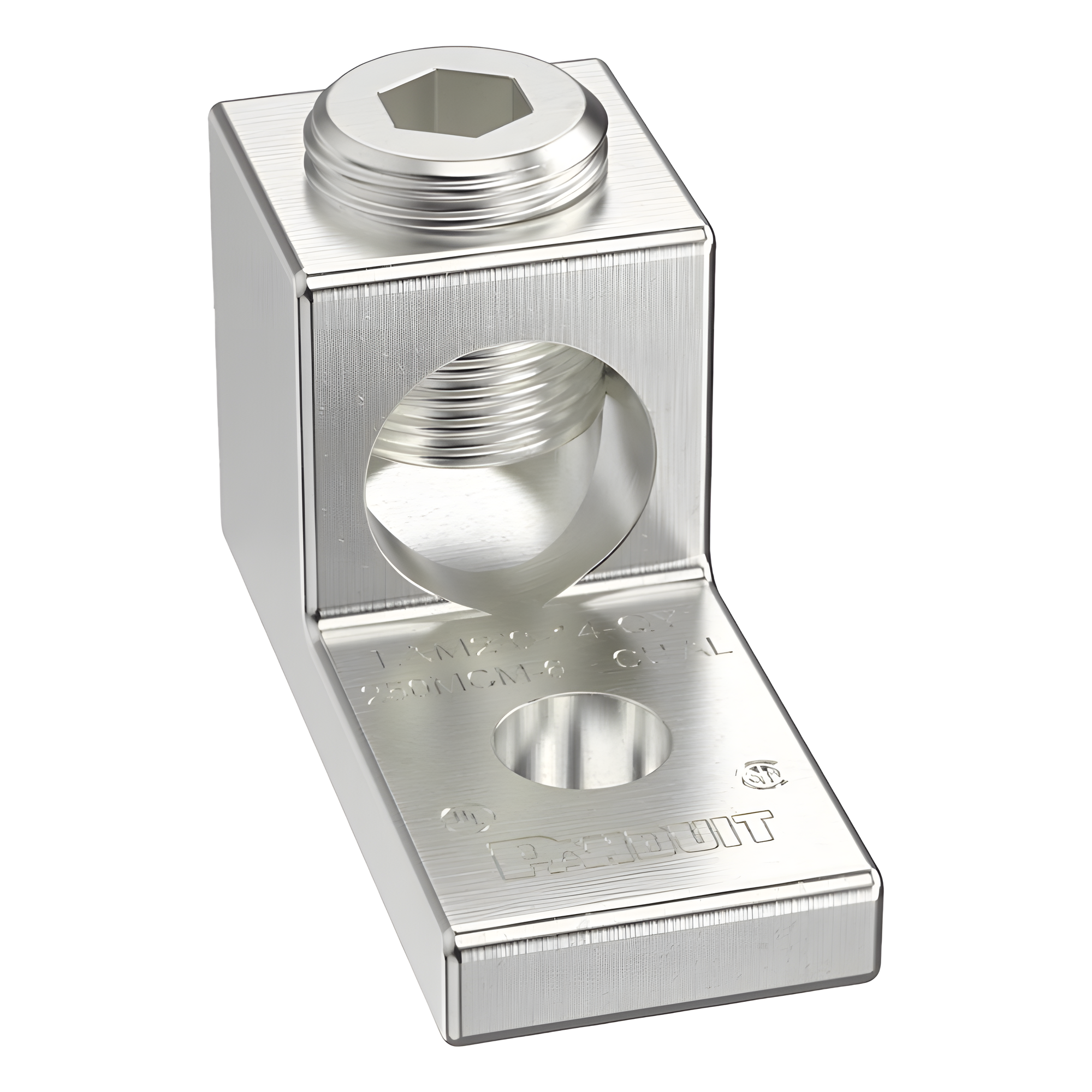 Terminal Mecánico de Aluminio / Cable 14 - 2/0 AWG / Orificio 1/4" / 600 V / 90 °C / UL-CSA — PANDUIT · SKU LAMA2/0-14-L