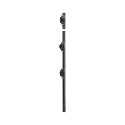 Poste de Paso para Cerca Eléctrica / Tubo de Acero Galvanizado / 25 mm (1 in) de Diámetro / 75 cm (29.5 in) de Longitud / 3 Aisladores / Pintura Negra Resistente a la Intemperie / 0.57 kg