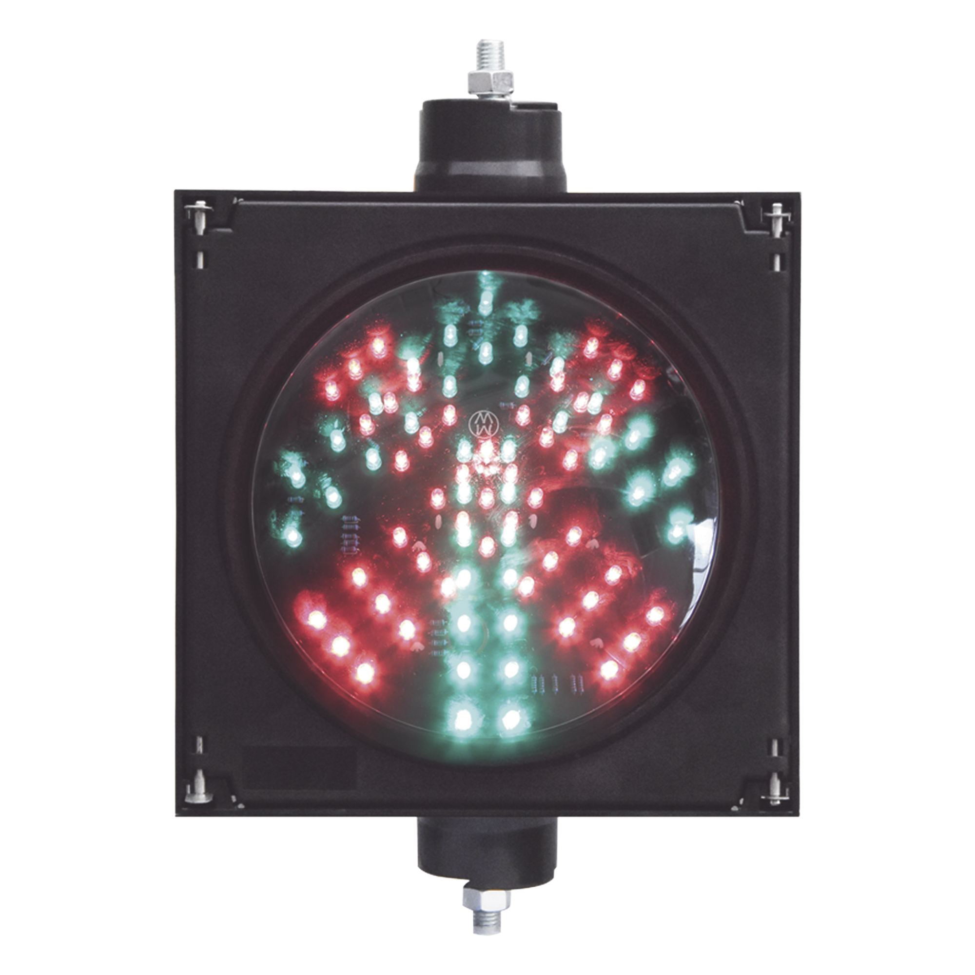 Semáforo LED / Diámetro 20 cm / 81 LEDs / IP65 / 110 VCA / 6 W / Intensidad 500 cd Rojo / 400-600 cd Verde — ACCESSPRO · SKU PRO-LIGHT-SL