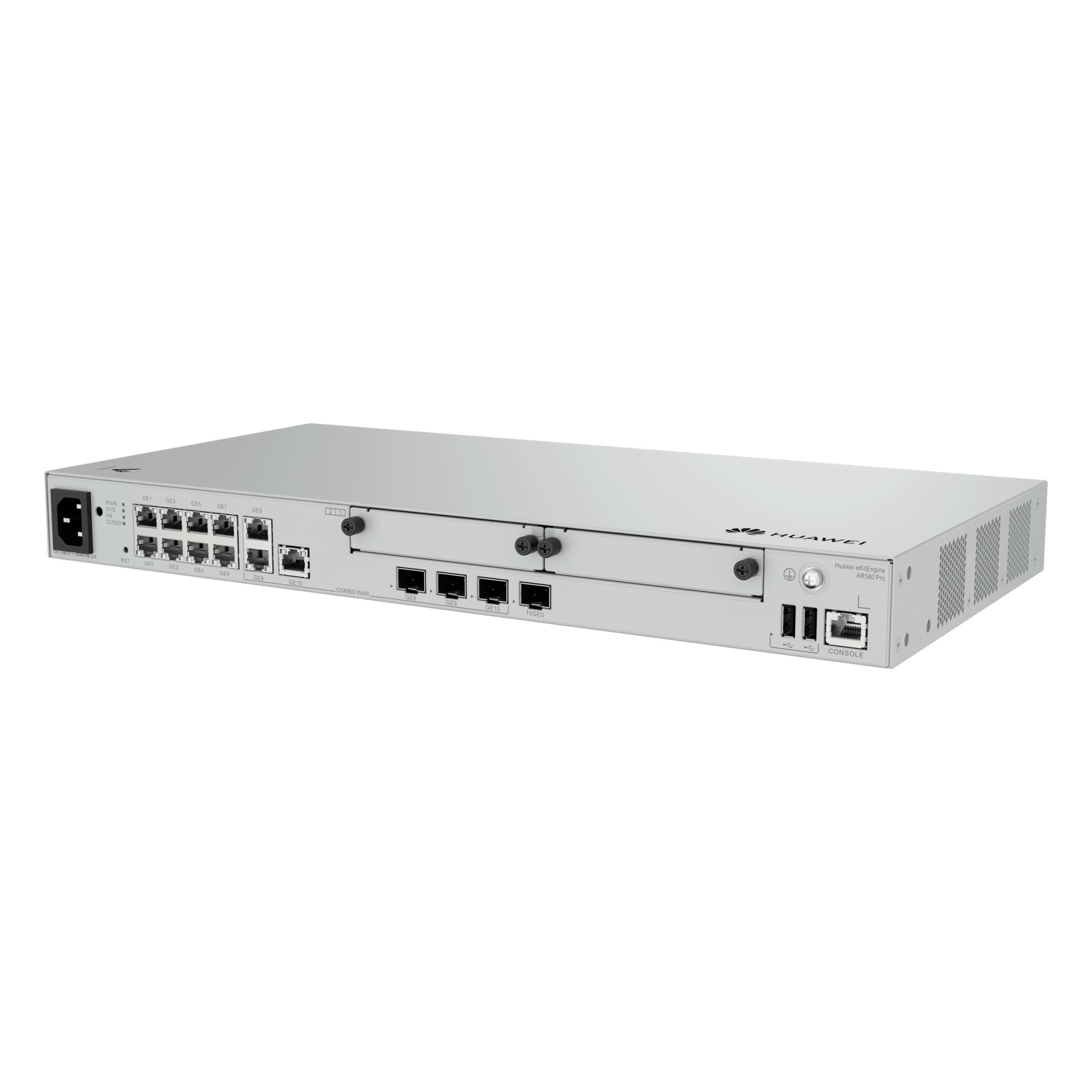 Router Empresarial / 1×SFP+ & 8×GE LAN / 1×SFP+ & 2×GE WAN / 1,200 Usuarios / 128 APs / 1,000 Túneles IPsec / 3 Gbps