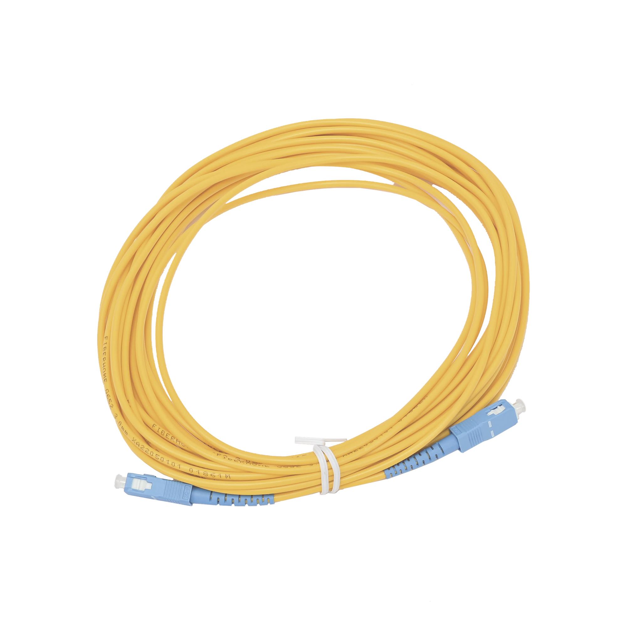 Jumper de Fibra Óptica / Monomodo G.652D / SC/UPC-SC/UPC / Simplex / 10 m (32.81 pies) / Forro 3 mm — FIBERHOME · SKU OFC-SC/PC-SC/PC-S-30-10