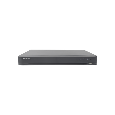 [Audio Bidireccional] DVR 32 Canales TurboHD + 8 Canales IP / 5 Megapixel Lite - 3K Lite / Acusense / Reconocimiento Facial  / Audio por Coaxitron / 2 Bahías de Disco Duro / H.265+ / Salida de Video en Full HD