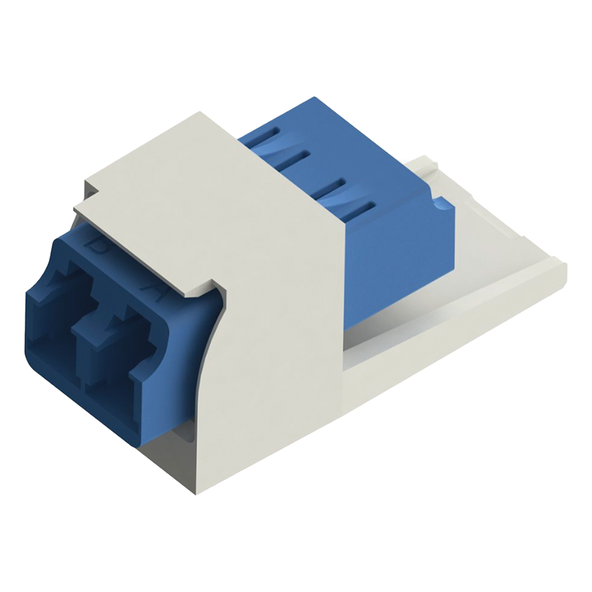 Módulo Acoplador / LC Duplex / Fibra Monomodo OS1/OS2 / Mini-Com / Cerámica Zirconia / Blanco Mate — PANDUIT · SKU CMDSLCZIW