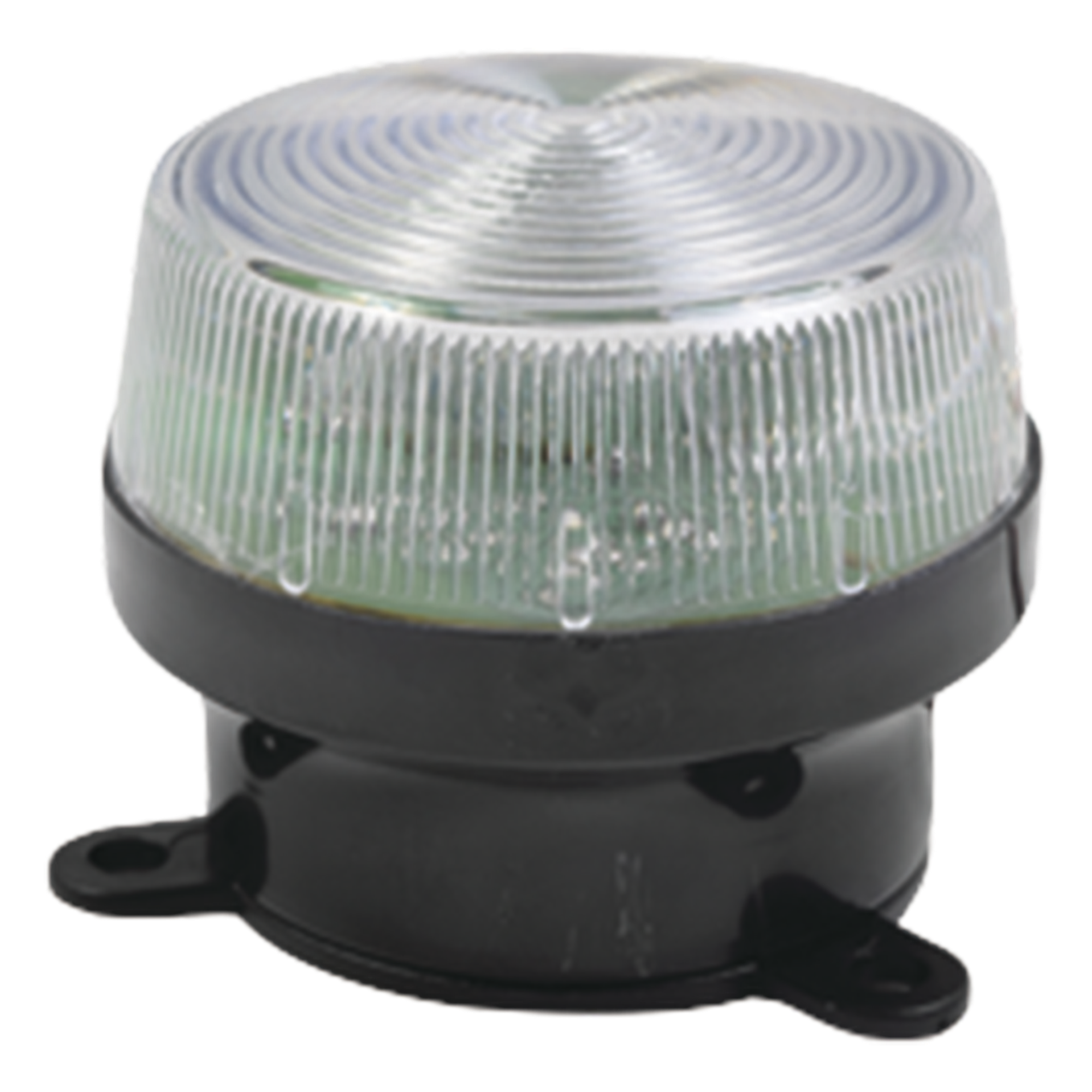 Estrobo de alta intensidad / 12VCC / 90 destellos/min / 68mm diámetro / 5cm alto / 2.7in diámetro / 1.6ft equivalente en altura — SFIRE · SKU SF-STRC