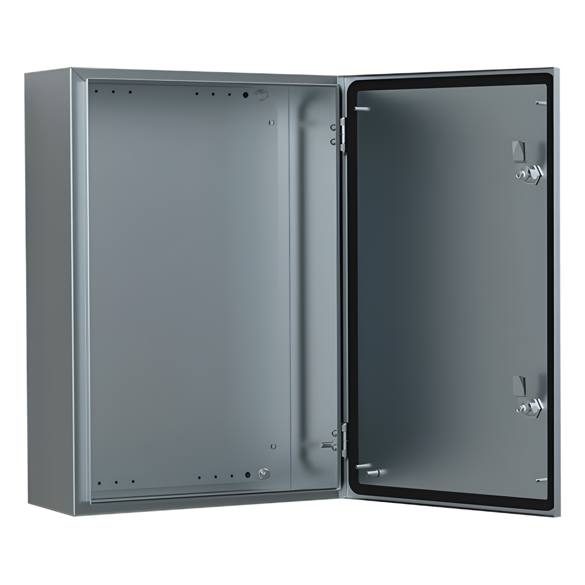 Gabinete Industrial IP66 / Acero Inoxidable 304L / 800x800x300 mm / Cerradura Doble / Puerta 130° / Placa Montaje 2 mm — HOFFMAN · SKU ASR0808030