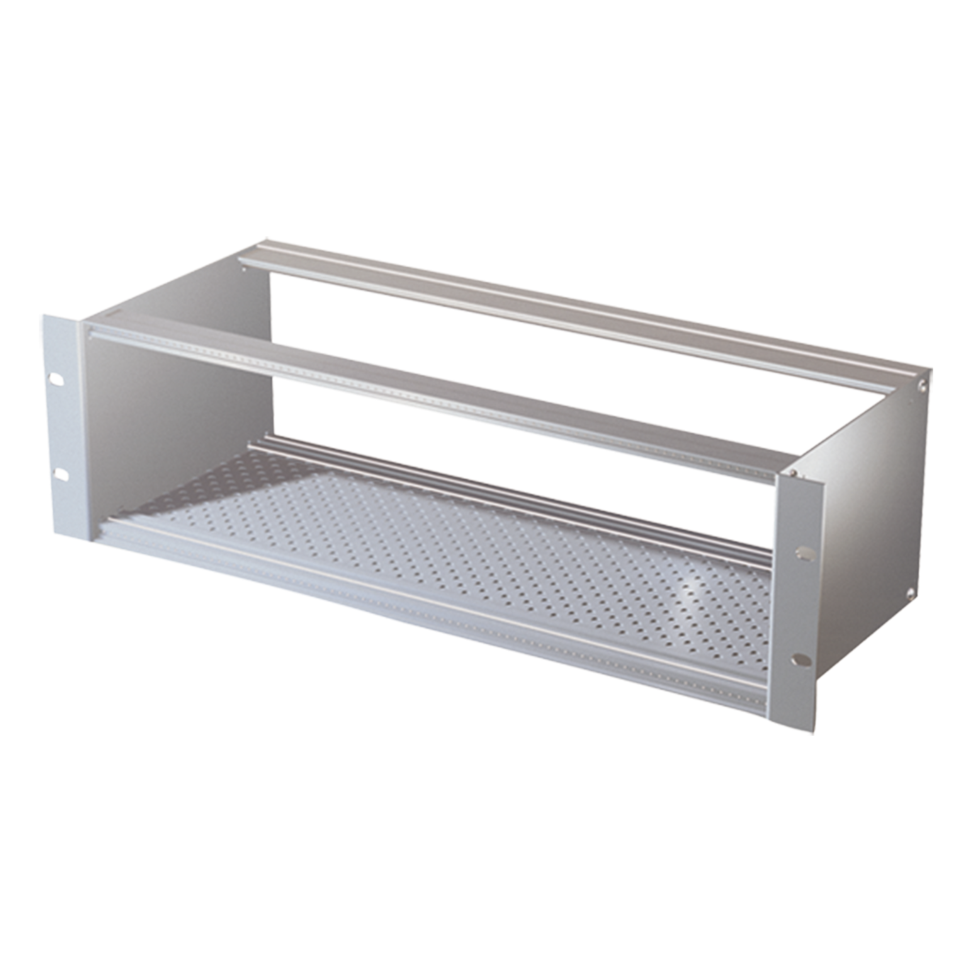 Chasis bastidor / 3UA / Rack 19" / Acero inoxidable y aluminio / 420 x 132 x 163 mm / 84 UP — EGI AUDIO SOLUTIONS · SKU 1707