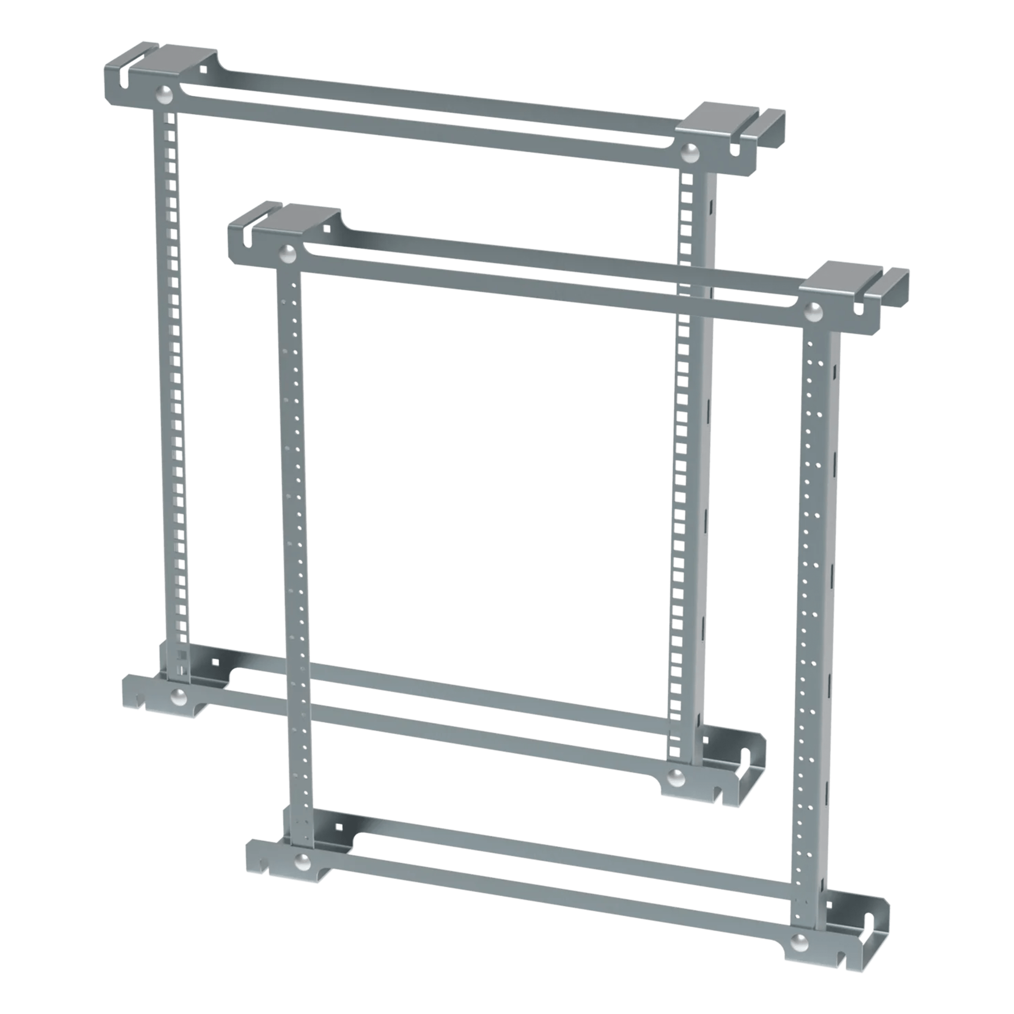 Ángulos de Rack / 19 Pulgadas / 12U / Orificios Roscados / Acero Zinc Plated / 533 mm (21 in) / EIA-310 — HOFFMAN · SKU PTRA24T