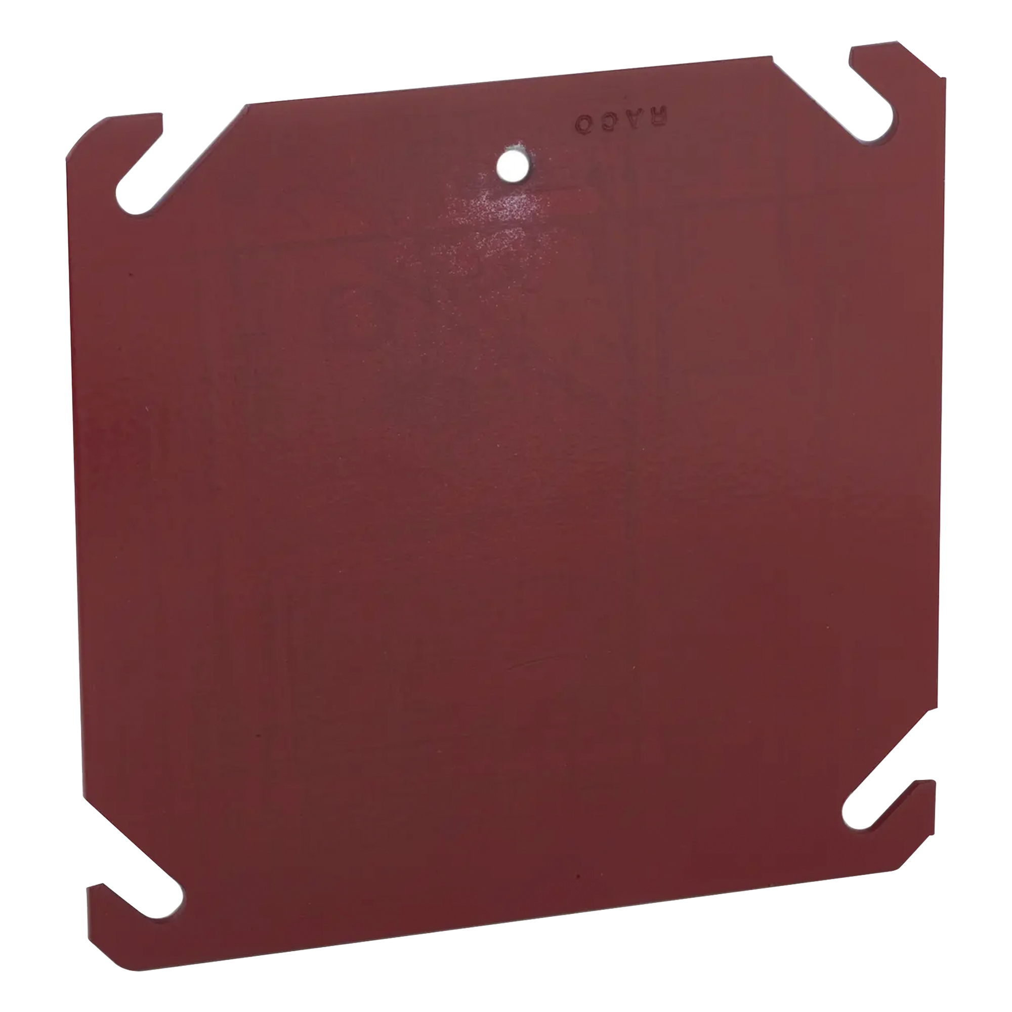 Tapa Plana para Caja Eléctrica / Acero Galvanizado / 4 x 4 x 0.063 in / Color Rojo / cUL Listado — RACO · SKU HUB-911-8