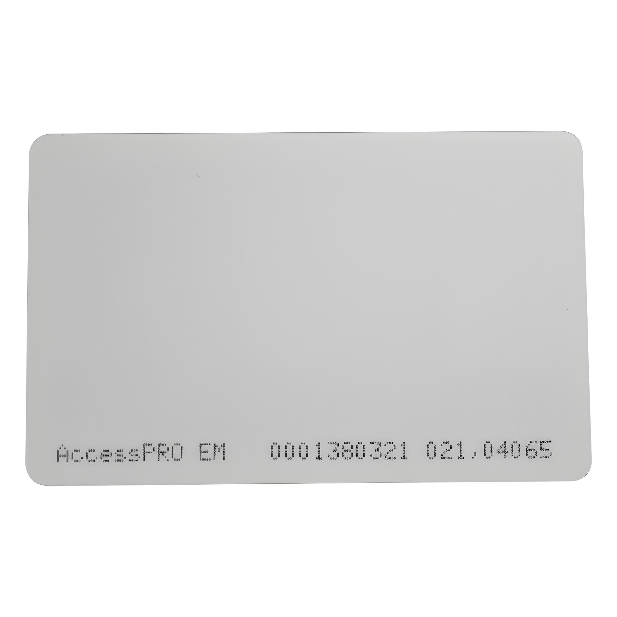 Tarjeta Proximidad / 125 kHz / EM4100 / 0.1 mm / Imprimible Doble Cara / 85.6 x 54 mm — ACCESSPRO · SKU ACCESS-ISO-CARD