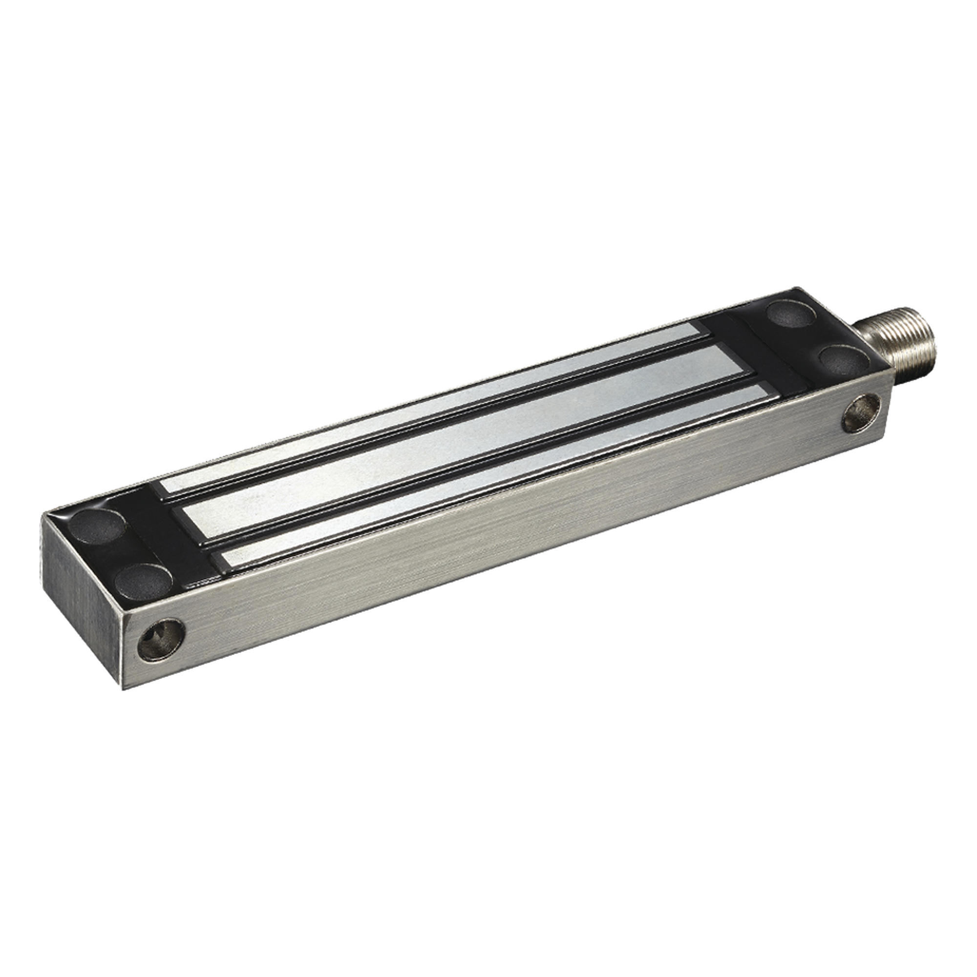 Chapa Magnética Electromagnética / 280 kg (600 lbs) / IP68 / 12/24 VCC / Sensor de Estado / -10 a 55°C — ACCESSPRO · SKU MAG600WS