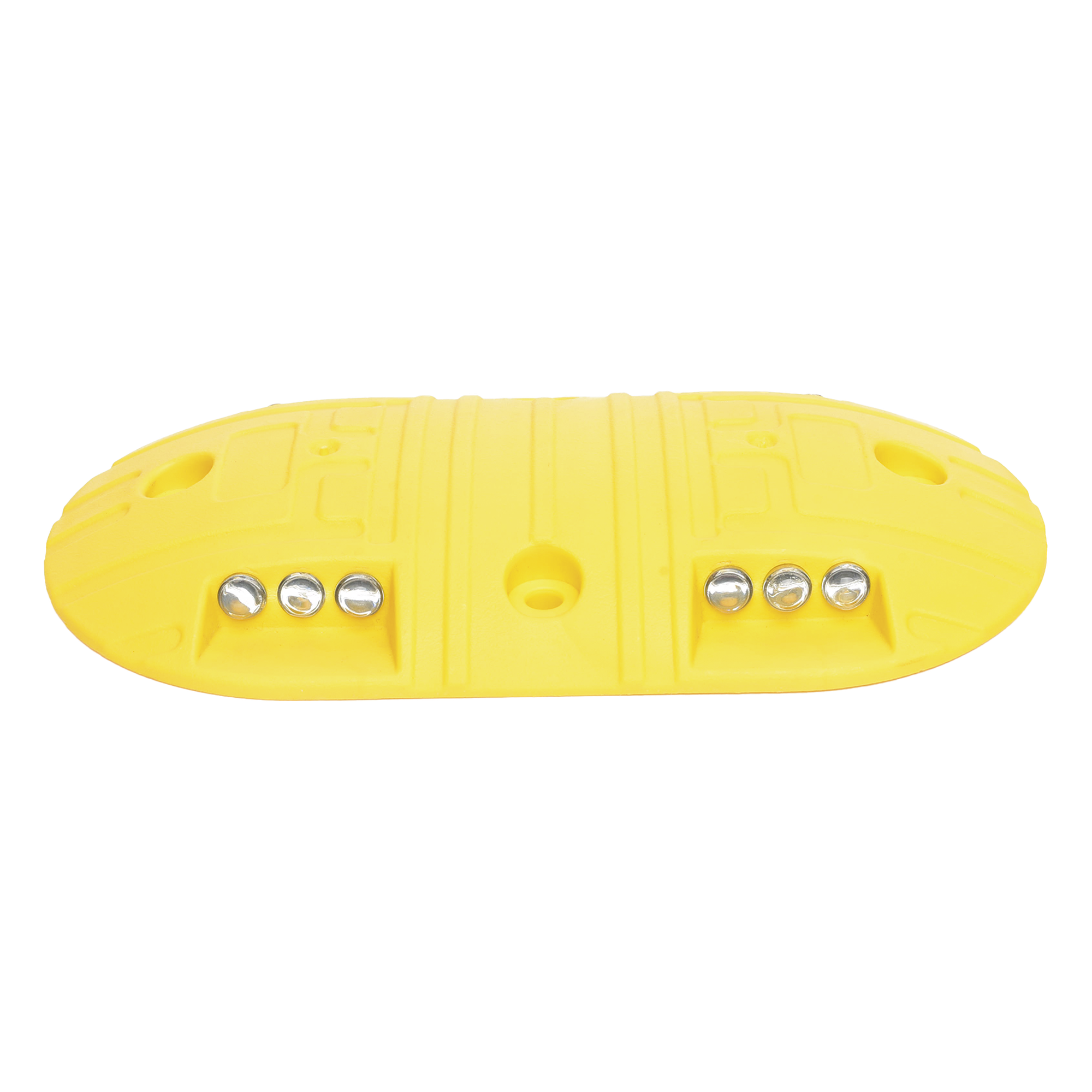 Boya Vial / Plástico Duradero / 20 Toneladas / LED Reflejantes / 4 Orificios / 8.7 x 4.7 x 1 pulgadas — ACCESSPRO · SKU AC22-12BY