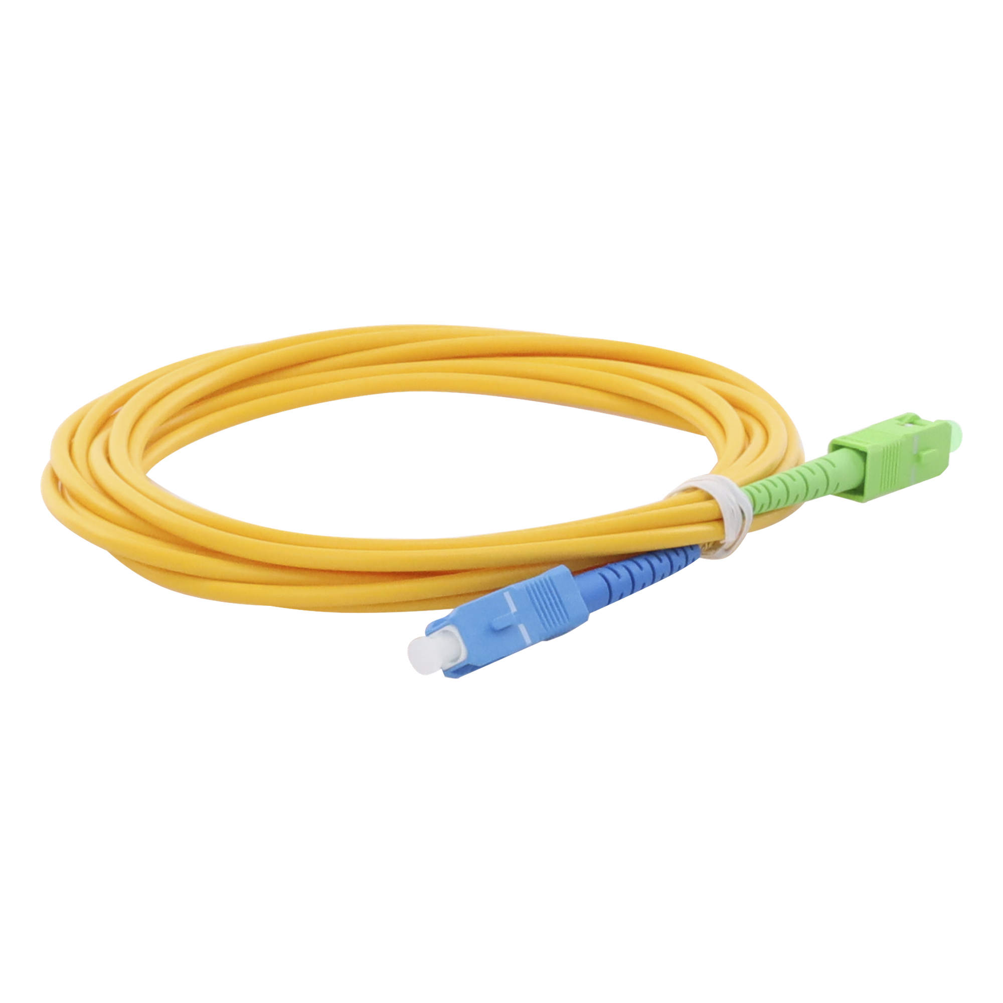 Jumper de Fibra Óptica Monomodo / SC/UPC-SC/APC / Simplex / 3 m (9.84 pies) / 3 mm / PVC Amarillo — LINKEDPRO BY EPCOM · SKU LPSM3SCUSCAS3