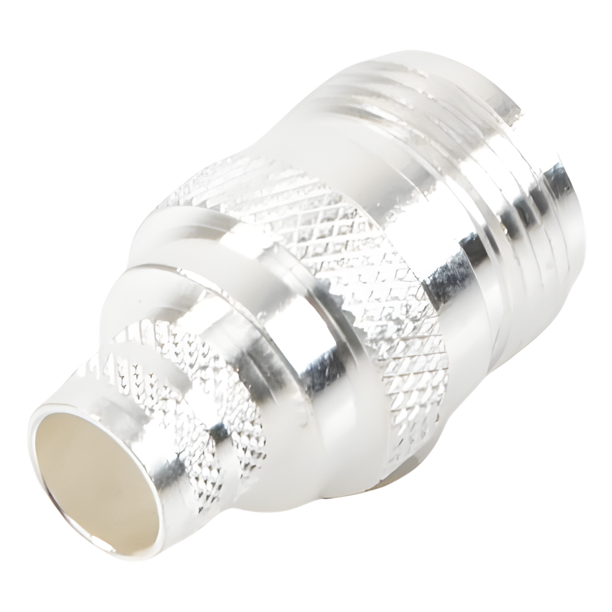 Conector Coaxial N Hembra / Anillo Plegable / 50 Ohmios / Cables LMR-400, RG8/U / Contacto Oro 24k / Aislamiento Teflón