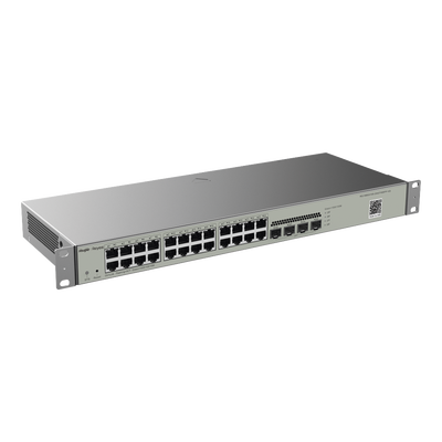 Switch Administrable L2, 24 Puertos Eth 1G, 4 puertos SFP 1G, Administración Remota en la Nube.