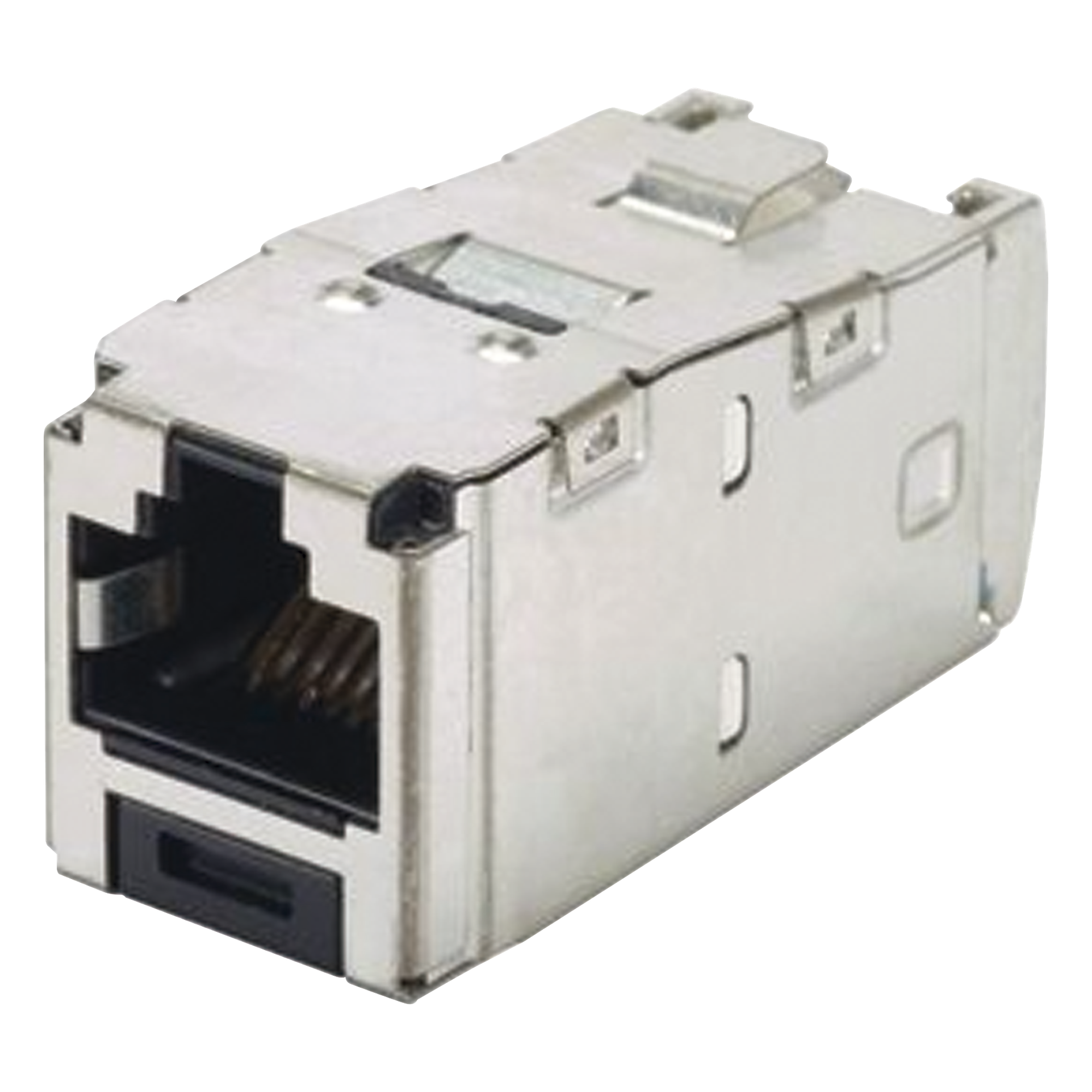 Conector Jack RJ45 Blindado / Categoría 6A / 8 Posiciones 8 Cables / Terminación sin Impacto / Color Negro — PANDUIT · SKU CJS6X88TGY