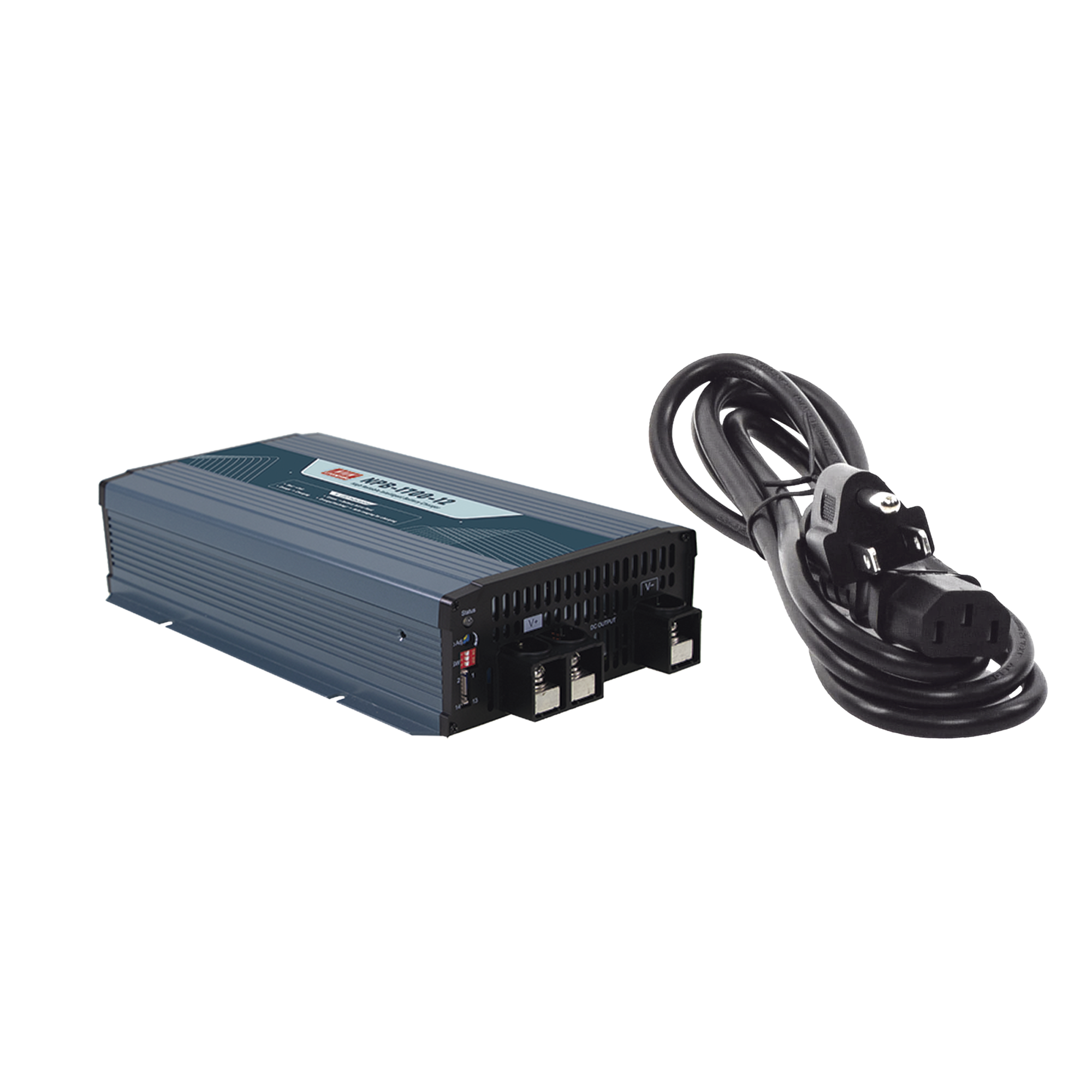 Cargador de Baterías / 48V / 25A / Plomo Ácido y Litio / CAN Bus / -30°C a +70°C (-22°F a +158°F) — MEANWELL · SKU NPB170048/K