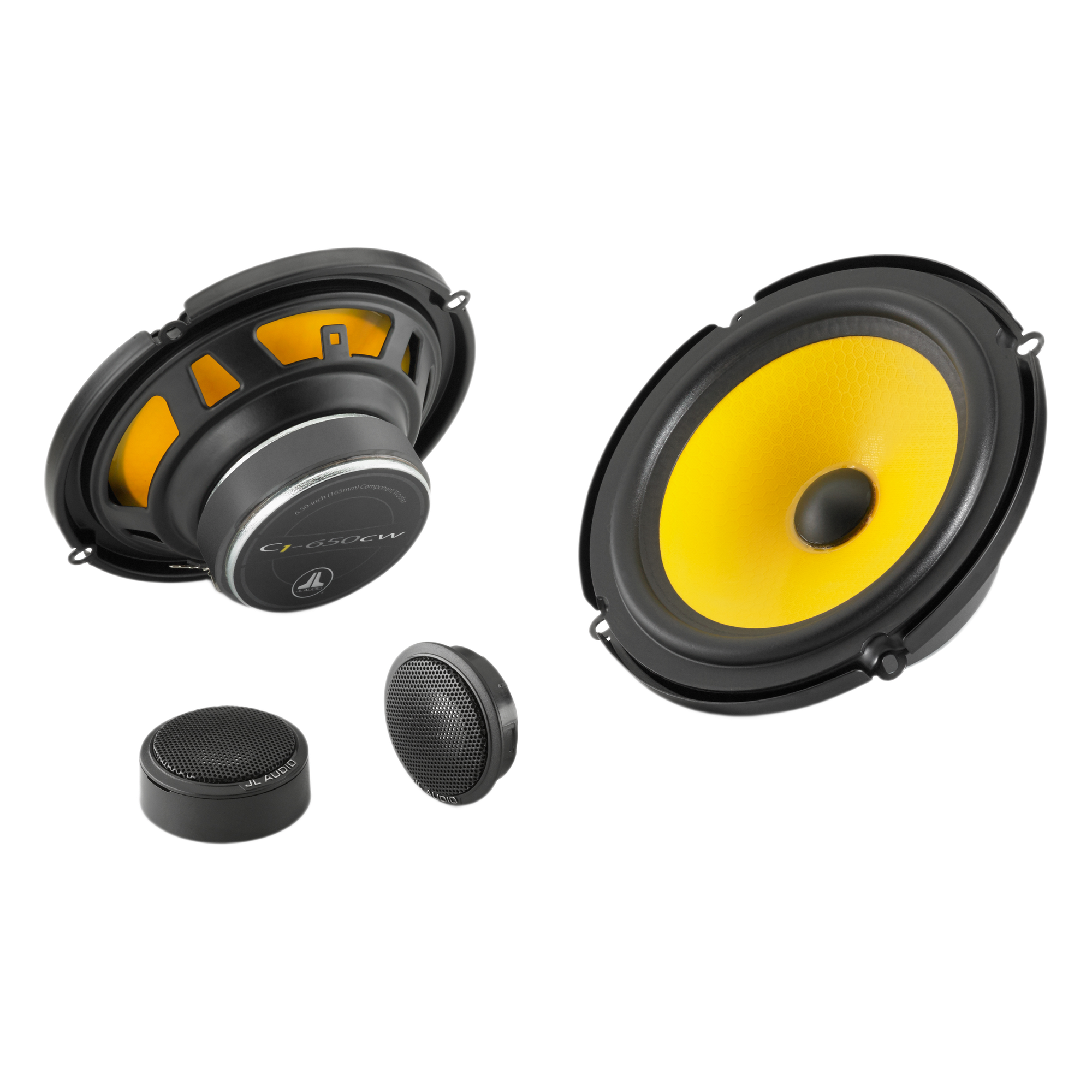 Sistema de Componente Car Audio / 6.5 Pulgadas / 50 W RMS / 4 Ohm / 91 dB Sensibilidad / 48 Hz a 24 kHz — JL AUDIO · SKU 10-03123-00