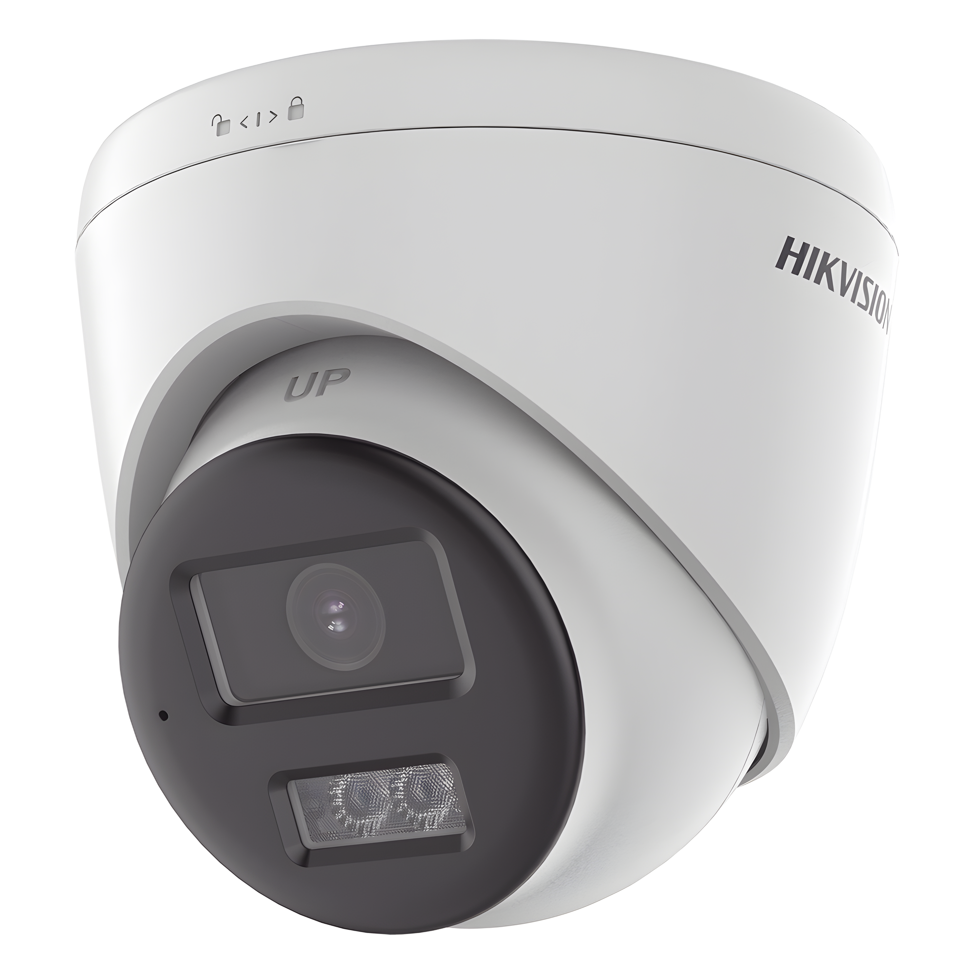 Cámara Turret TURBOHD / 8 Megapixel 4K / Dual Light 40 m (131.2 ft) / Audio Bidireccional / Sirena y Estrobo / IP67 — HIKVISION · SKU DS-2CE78U0T-LXTS