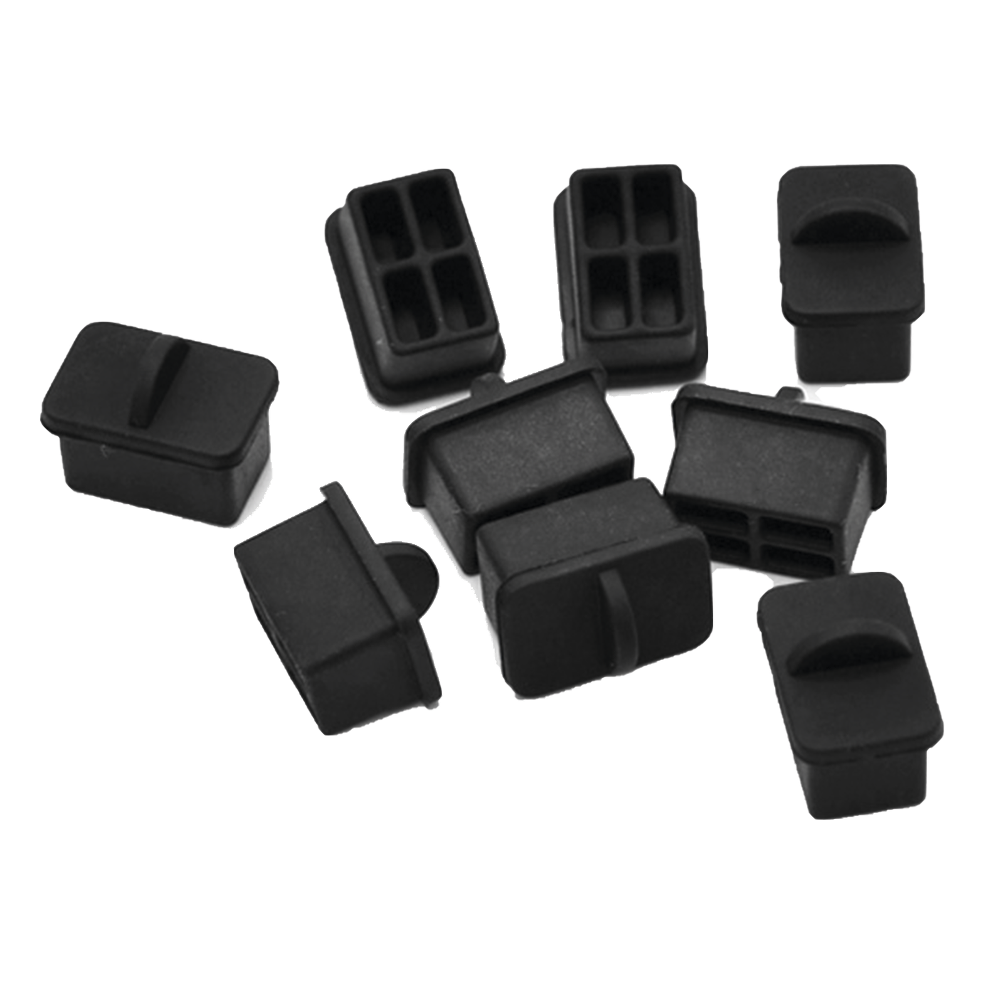 Protectores Anti-Polvo / Puerto SFP / Silicona / 25 Piezas / Negro — LINKEDPRO BY EPCOM · SKU LP-SFP
