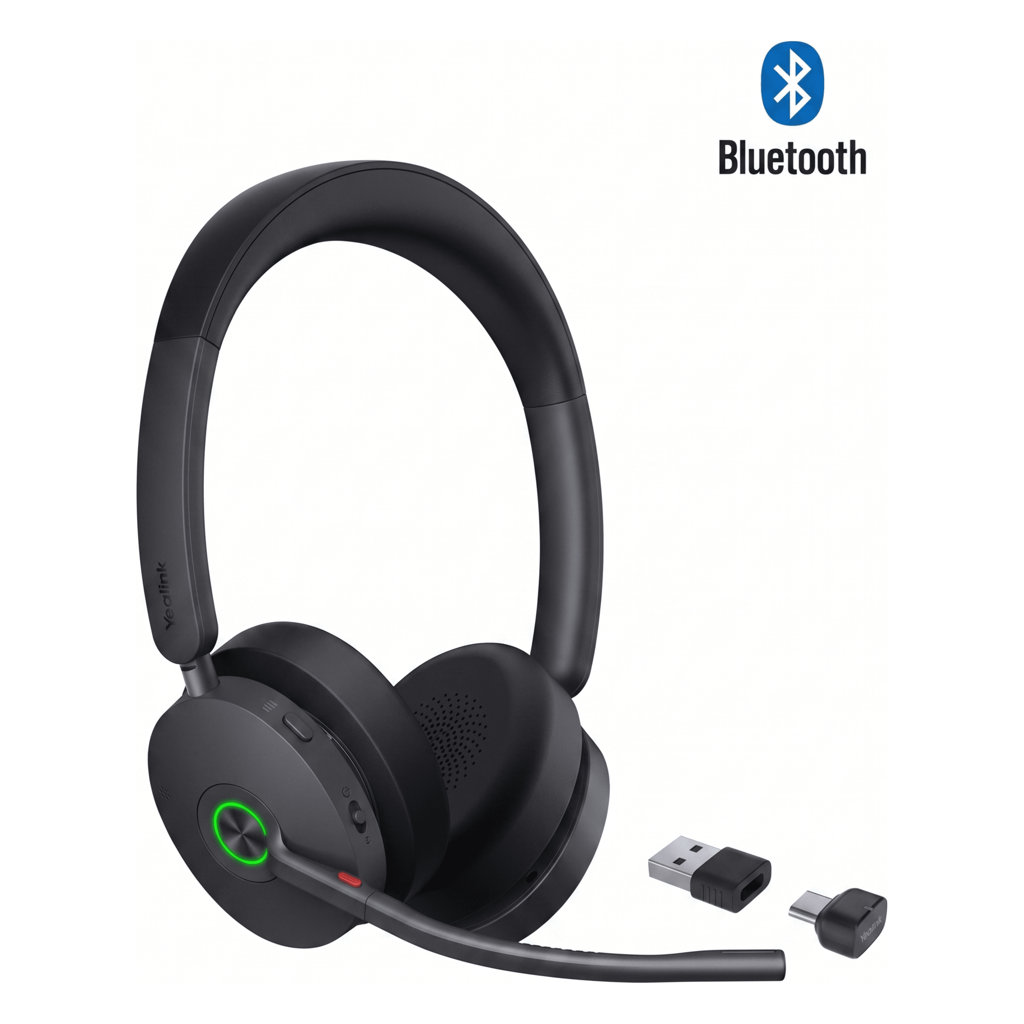 Auriculares UC Estéreo / Bluetooth 5.3 / ANC Híbrida / 6 Micrófonos / Alcance 50 m (164 ft) / Autonomía 65 h — YEALINK · SKU BH74-UC-USB-C/A