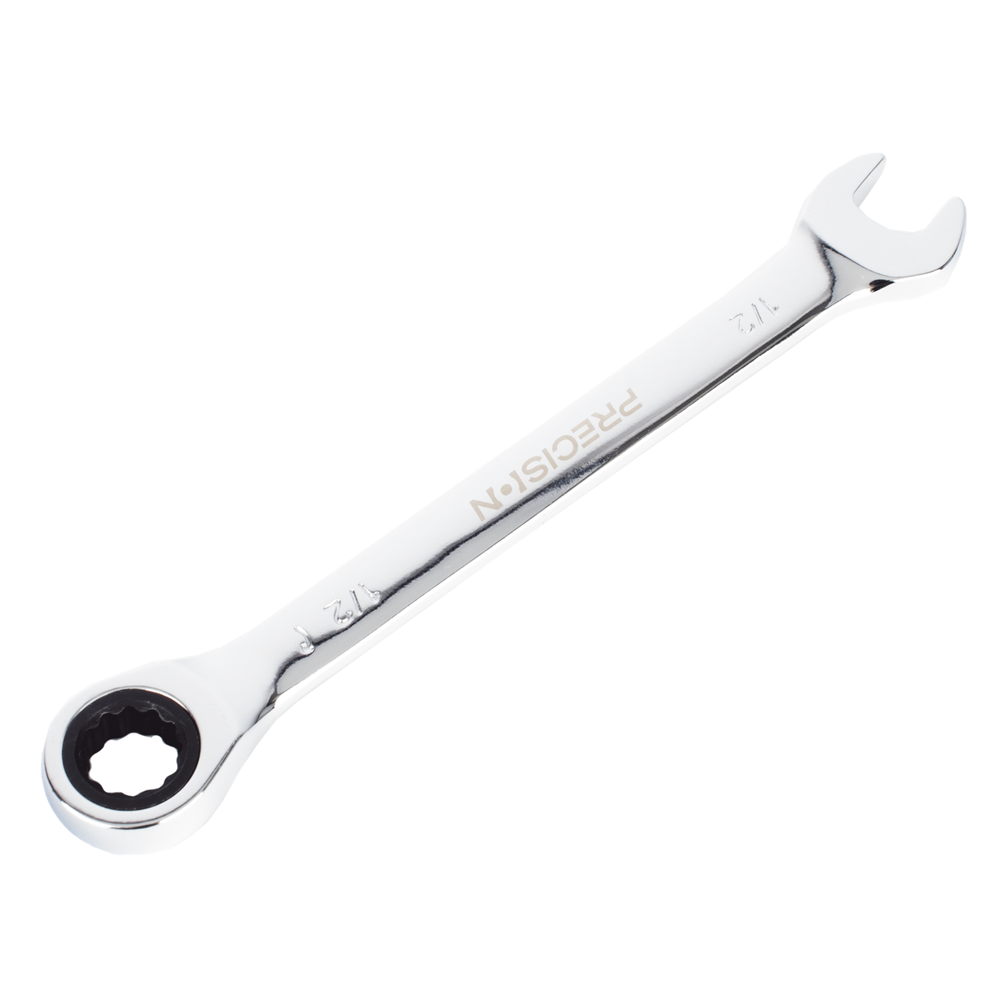 Llave Combinada con Matraca / 1/2 Pulgada / Acero Cromo-Vanadio / Doble Función / Diseño Ergonómico — PRECISION · SKU PST-H03-006