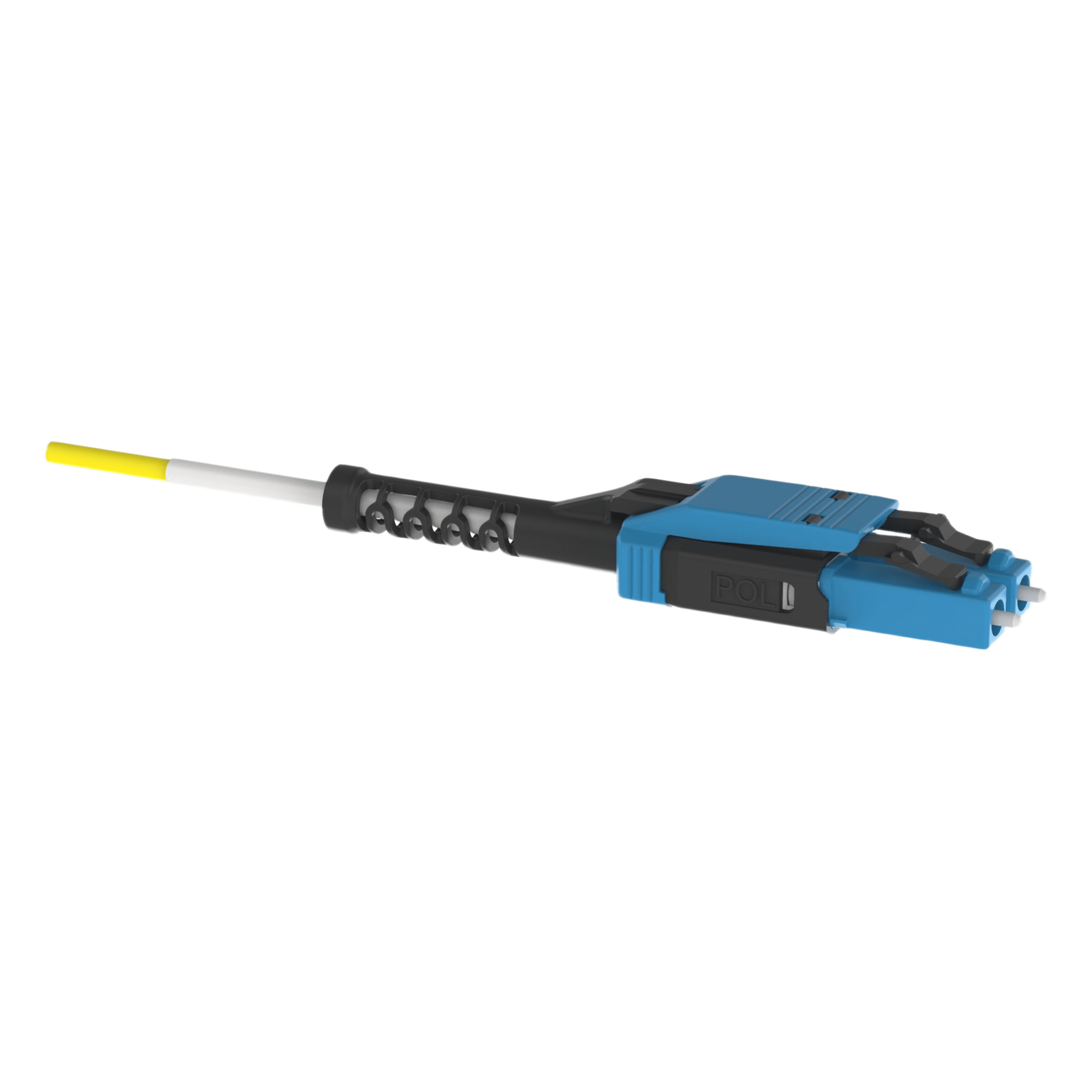 Jumper de Fibra Óptica Monomodo 9/125 OS2, LC-LC Uniboot Duplex, OFNP (Plenum), Color Amarillo, 2 Metros