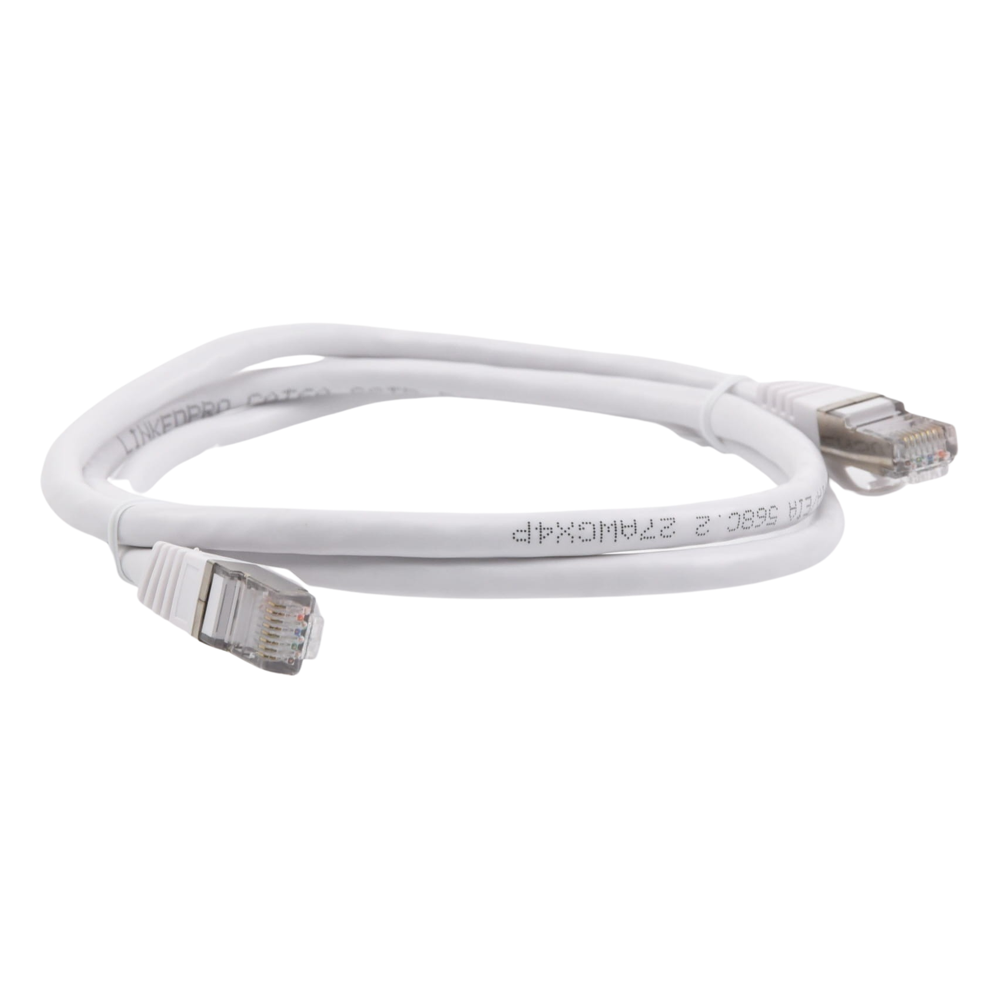 Patch Cord / Cat6A Blindado / 10G / 1.0 m (3.28 ft) / 500 MHz / AWG 27 / Blanco
