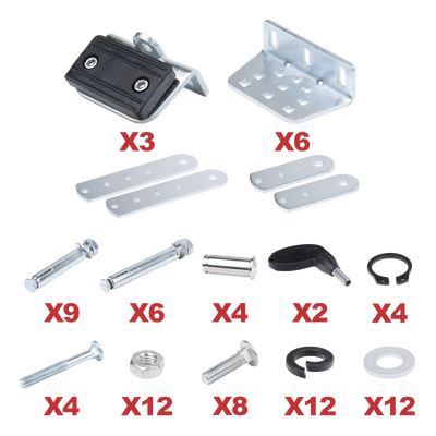 Set de Accesorios para Brazos de Montaje / Ajuste Ergonómico / Soportes de Aluminio / Instalación Rápida / Diseño Compacto — ACCESSPRO · SKU XBS-PK03-SET
