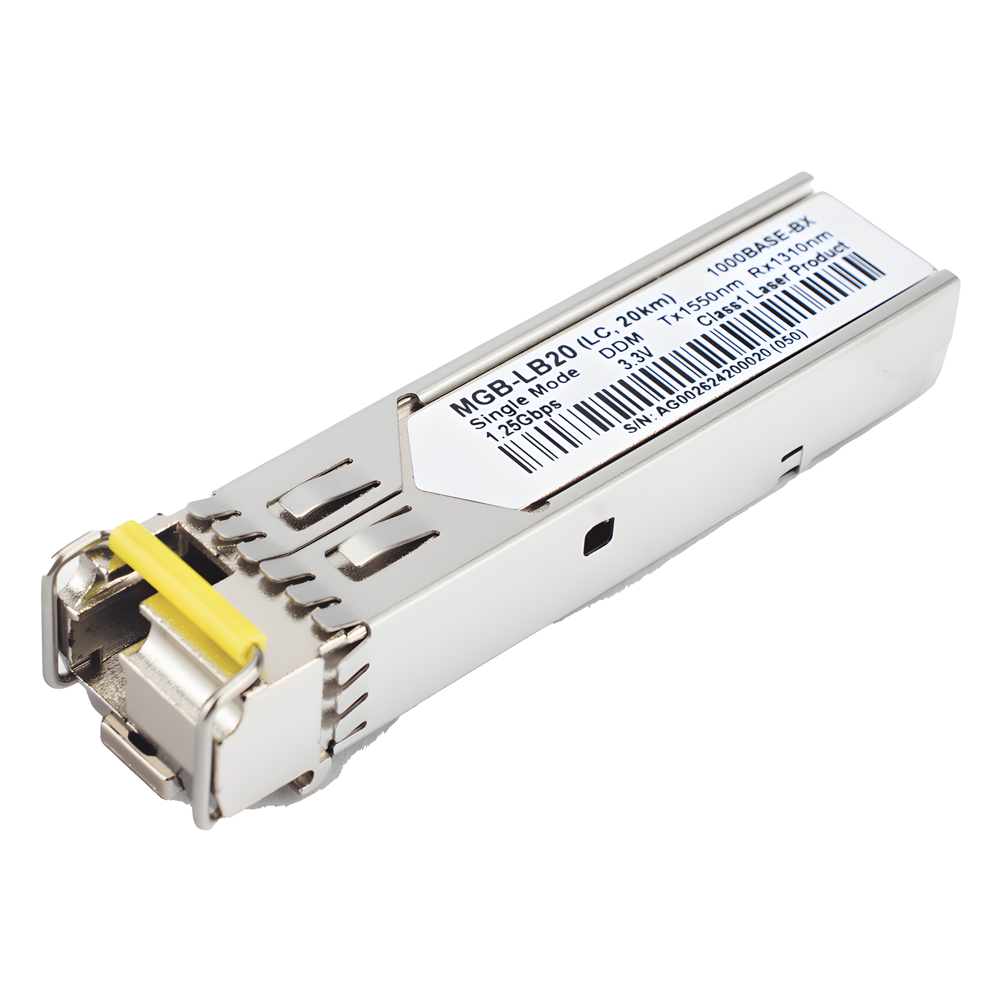 Transceptor mini-GBIC SFP / 1G LC / WDM BIDI / Monomodo 20 km (66 pies) / TX 1550nm RX 1310nm — PLANET · SKU MGB-LB20