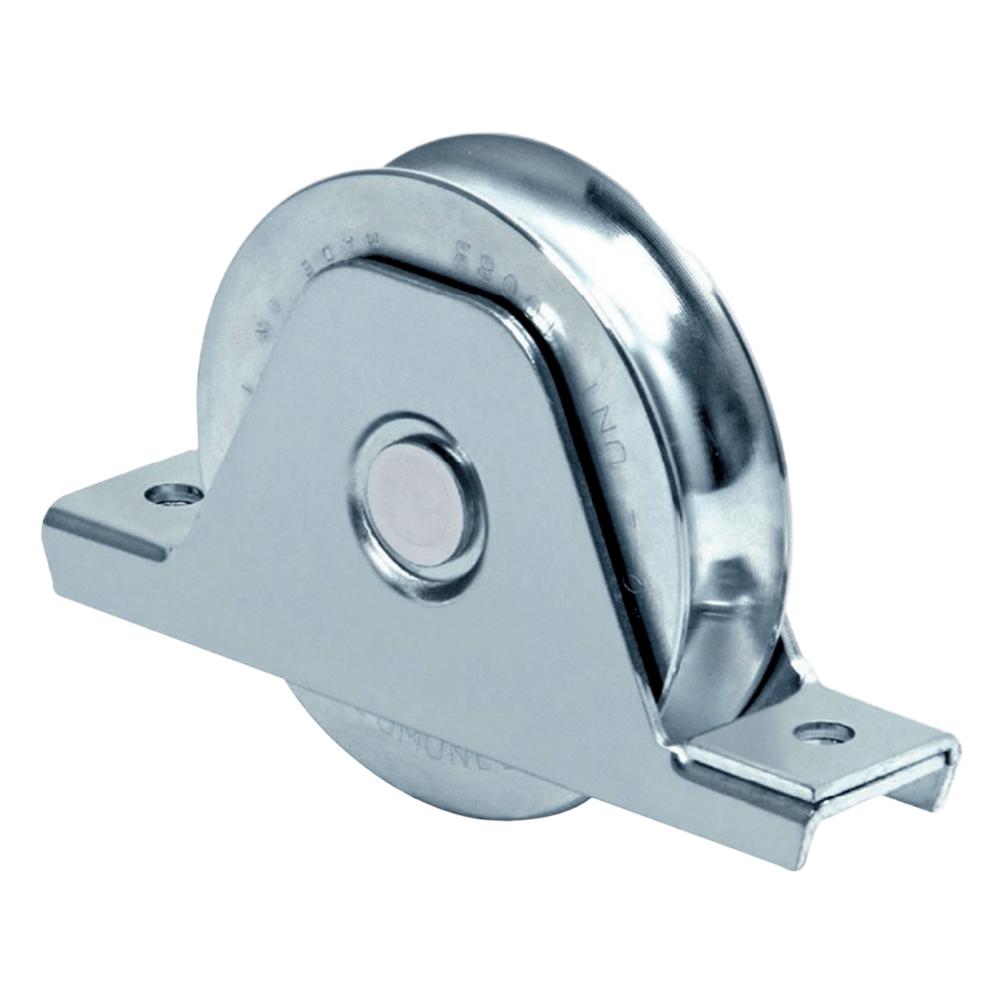 Rueda para Puerta Corrediza / 16 cm / Carga 640 kg / Fijación Inferior / Acero Galvanizado — COMUNELLO · SKU 1151-5570-001