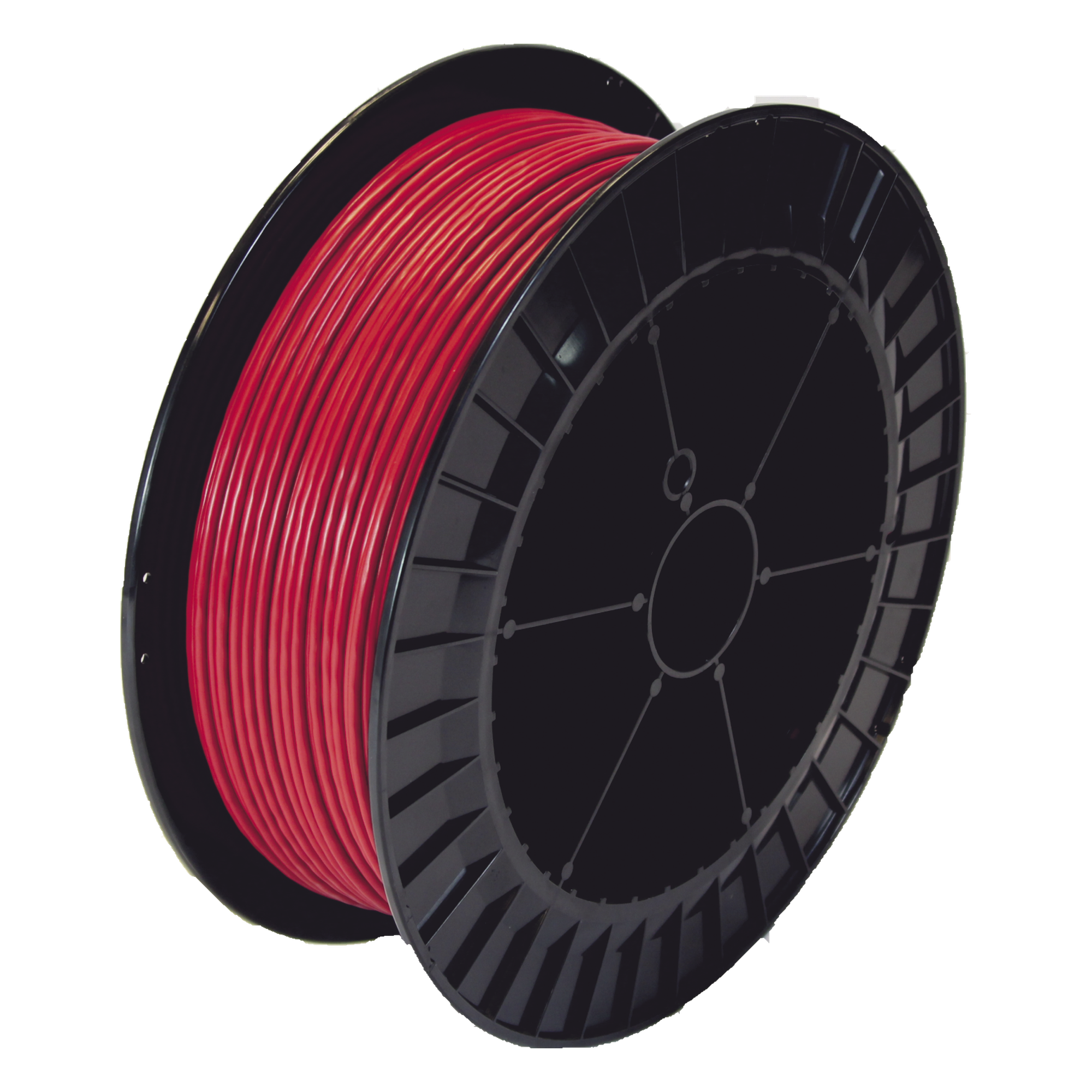 Cable Detector de Calor Lineal / Temperatura Fija 68°C / 152 m (499 ft) / Nylon Rojo Exterior / Conductores Tri-metálicos / Guía Acerada — SAFE FIRE DETECTION INC. · SKU TC-155G-500