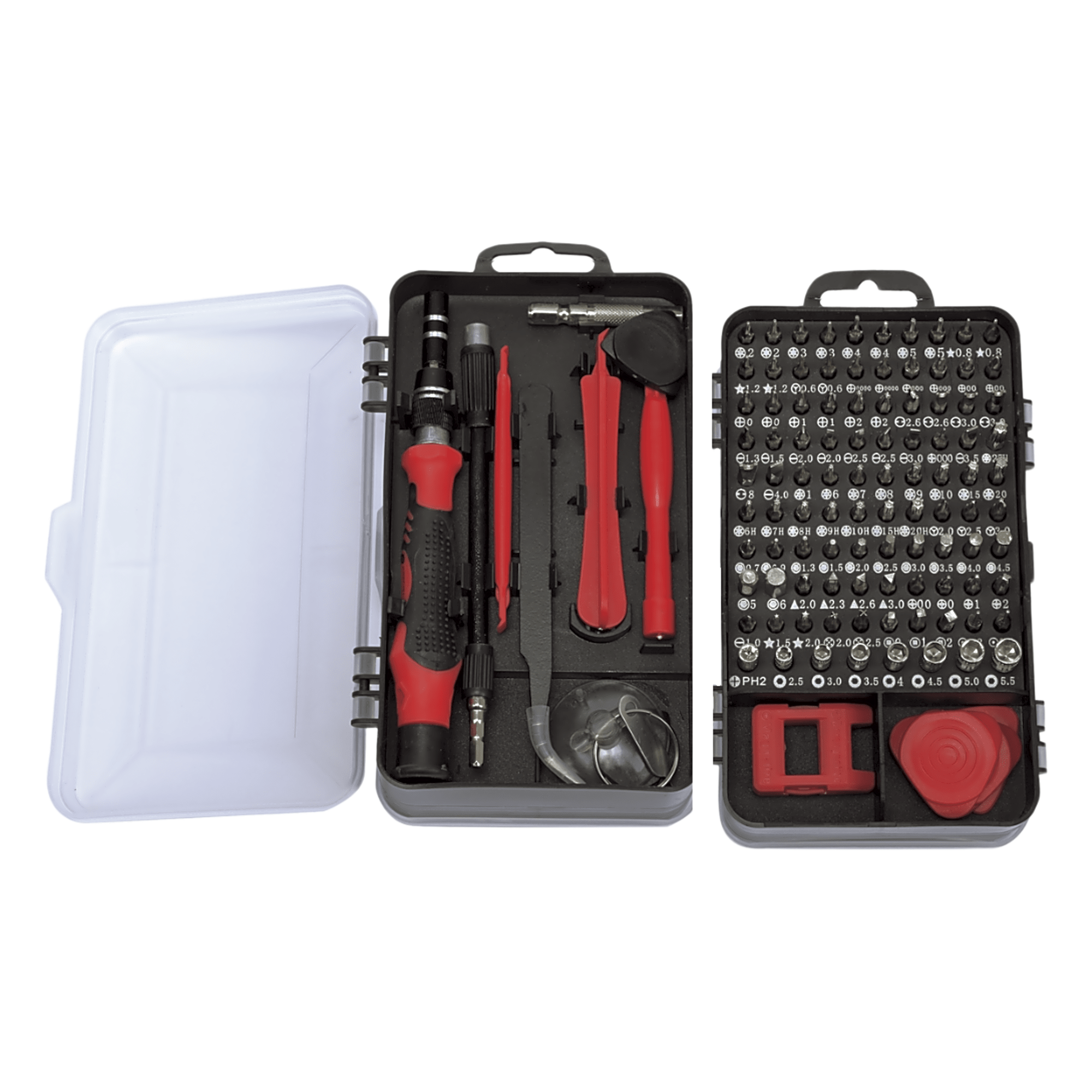 Juego de Reparación Electrónica / 115 Piezas / 98 Puntas de Precisión / Acero Cr-V / Estuche de Almacenamiento — PRECISION · SKU PST-H020-04