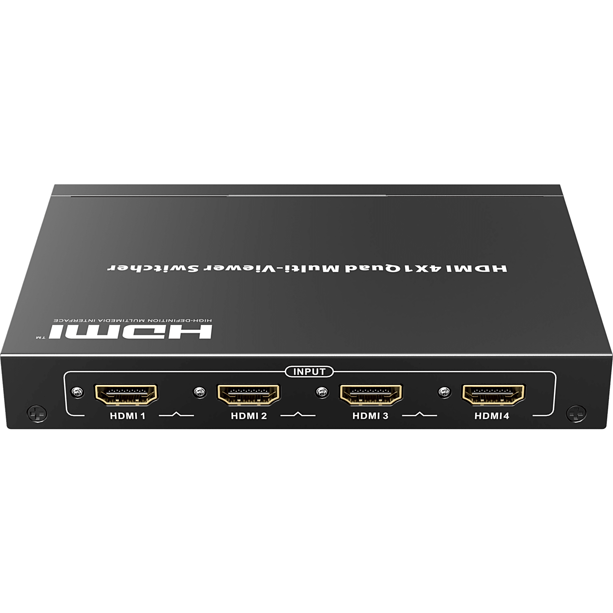 Switch Multiviewer HDMI / 4 Entradas a 1 Salida / 1080p @ 60Hz / Quad / Full Screen / Dual / Control Remoto