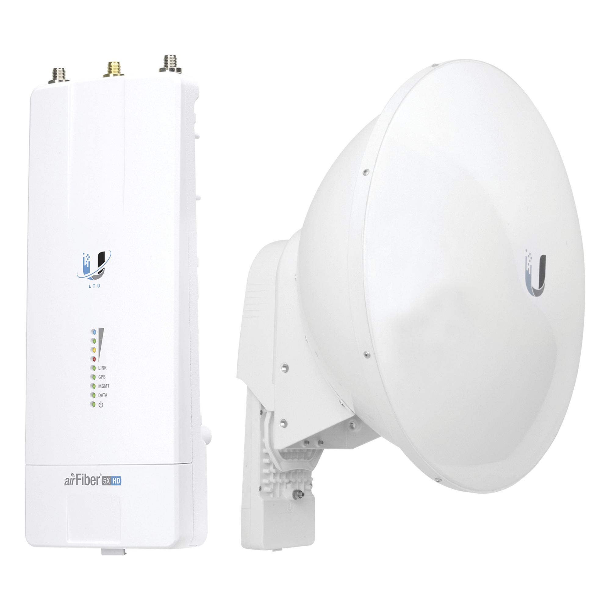 Kit Radio Enlace / 1 Gbps+ / 2 Mpps / 4096 QAM / 23 dBi / Slant-45 / 5 GHz — UBIQUITI · SKU AF5X-HD-23-S45