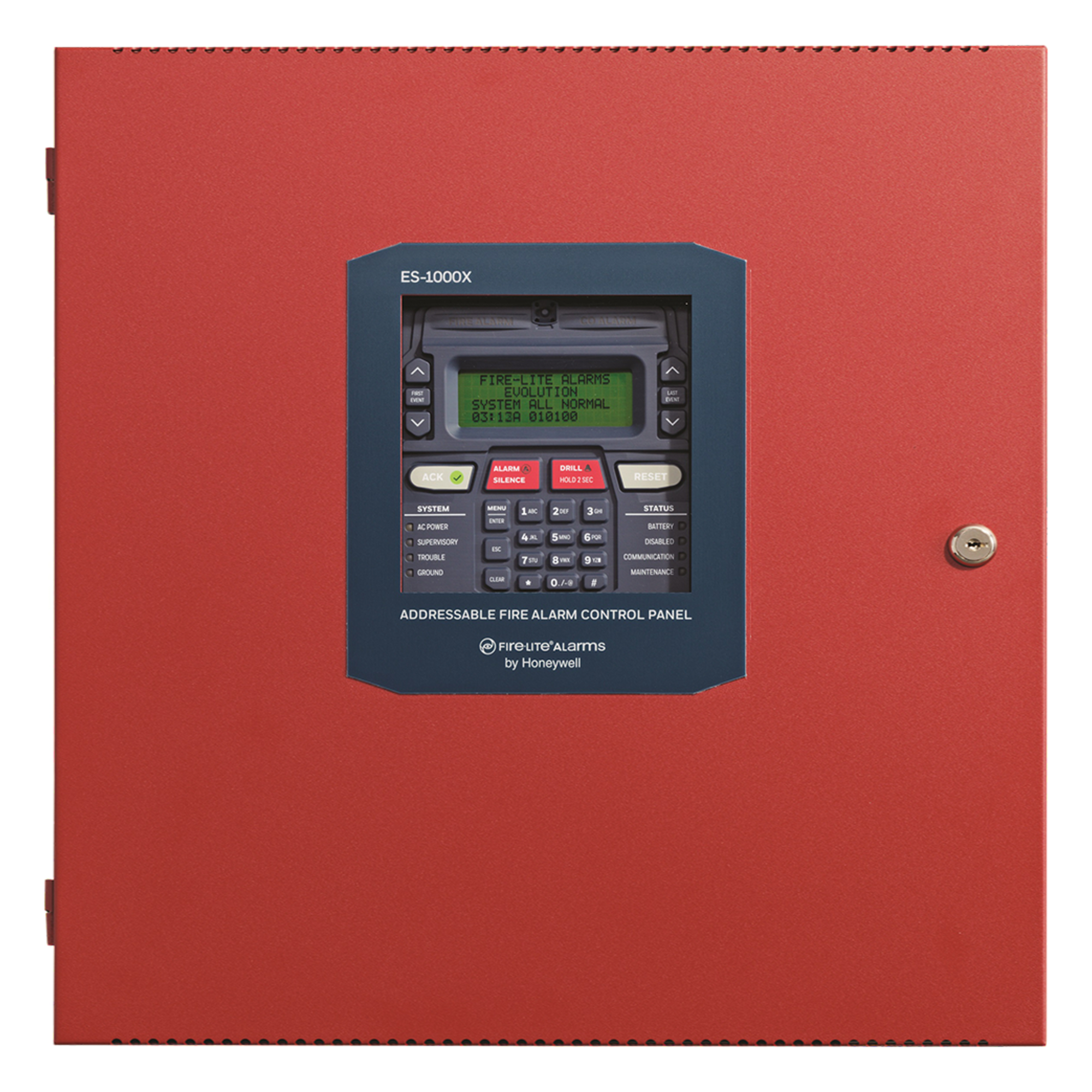 Panel de Control de Incendio Direccionable / 318 Puntos por Lazo SLC / Expandible a 954 Puntos / 4 Circuitos NAC / Pantalla LCD 80 Caracteres / Sin Comunicador — FIRE-LITE · SKU ES-1000XI