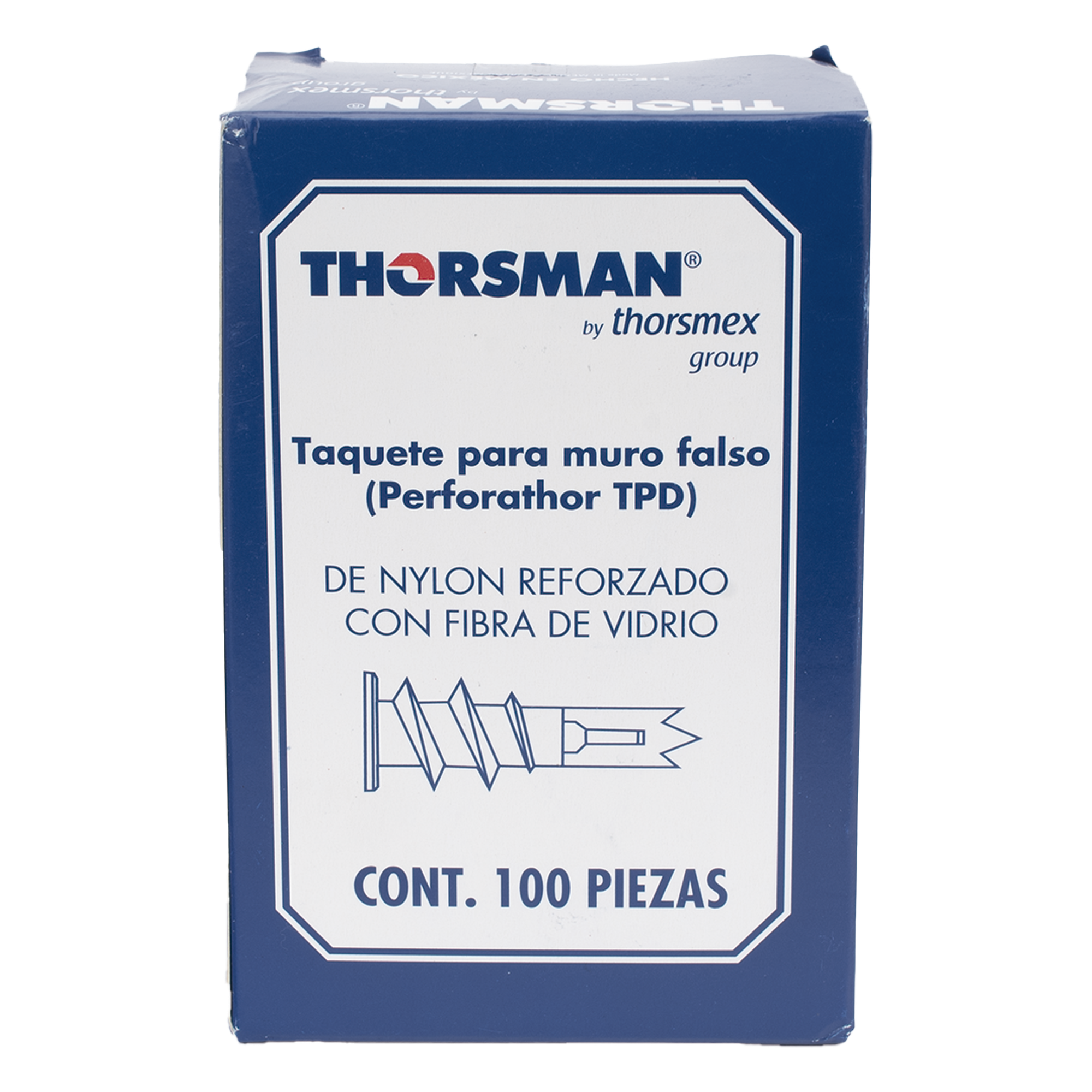 TPD Taquete auto-perforable color blanco (100pzs) (1301-01100)