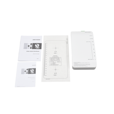 Distribuidor PoE (propietario) de Audio y Vídeo / Soporta Hasta 6 dispositivos / Compatible con Frente de Calle y Monitor IP HIKVISION