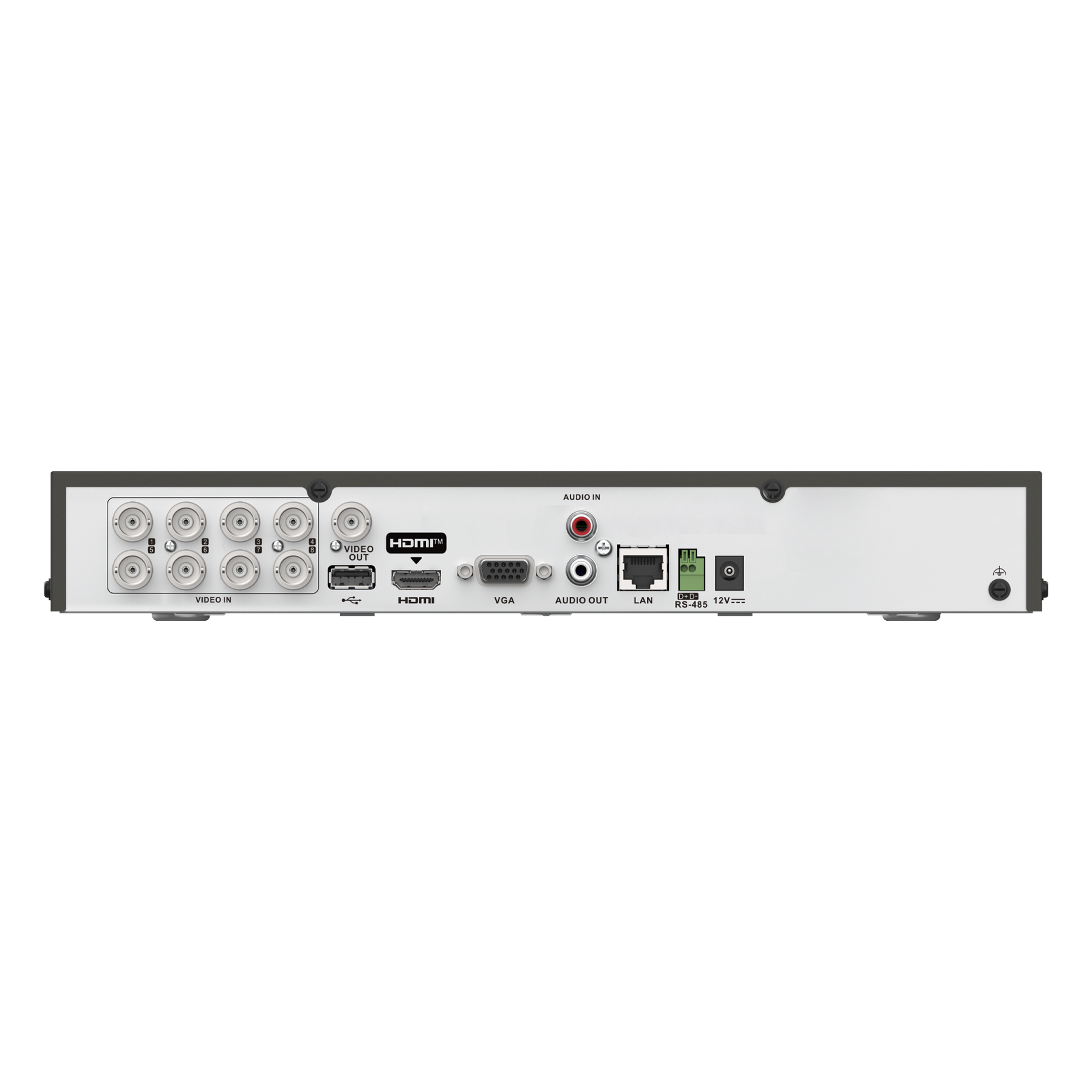 DVR Pentahíbrido / 12 Canales Totales / 8 TURBOHD + 4 IP / 5 Megapixel Lite / Audio Bidireccional Coaxitron / Reconocimiento Facial / AcuSense / HDMI Full HD / 1 Bahía HDD 10 TB