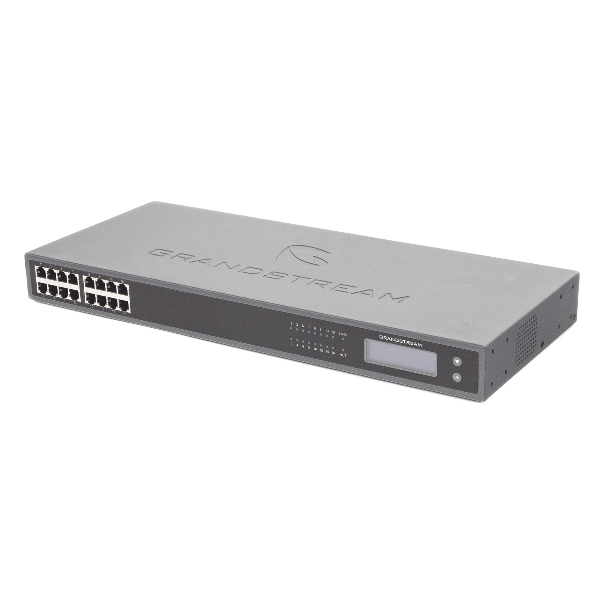 Gateway VoIP / 16 Puertos FXS / 1 Conector TELCO 50 Pines / 1U Rack / Gigabit Ethernet
