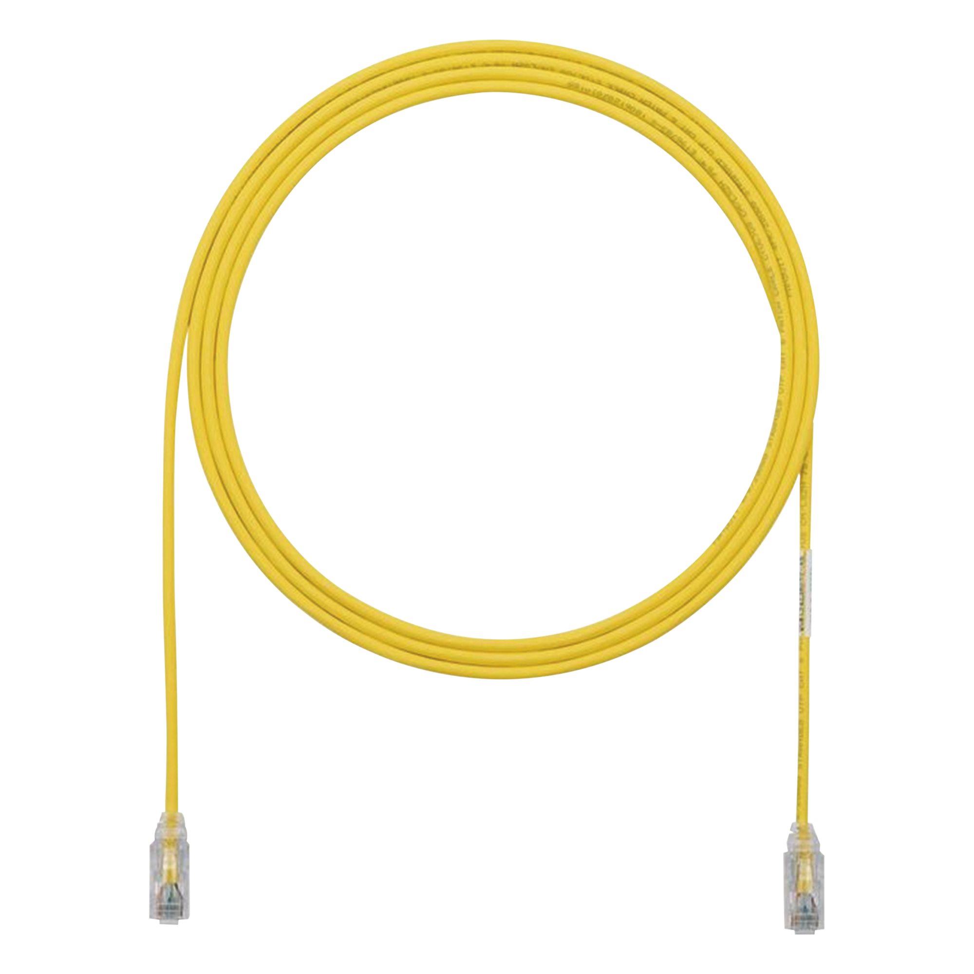 Cable de Parcheo Cat6 UTP / 28AWG Diámetro Reducido / 2.13 m (7 Pies) / Doble Clasificación CM/LSZH / Amarillo — PANDUIT · SKU UTP28SP7YL