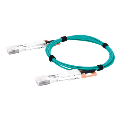 Cable AOC QSFP-DD de 400 Gbps a 400 Gbps / Cable de fibra óptica Activo / Longitud: 3 metros