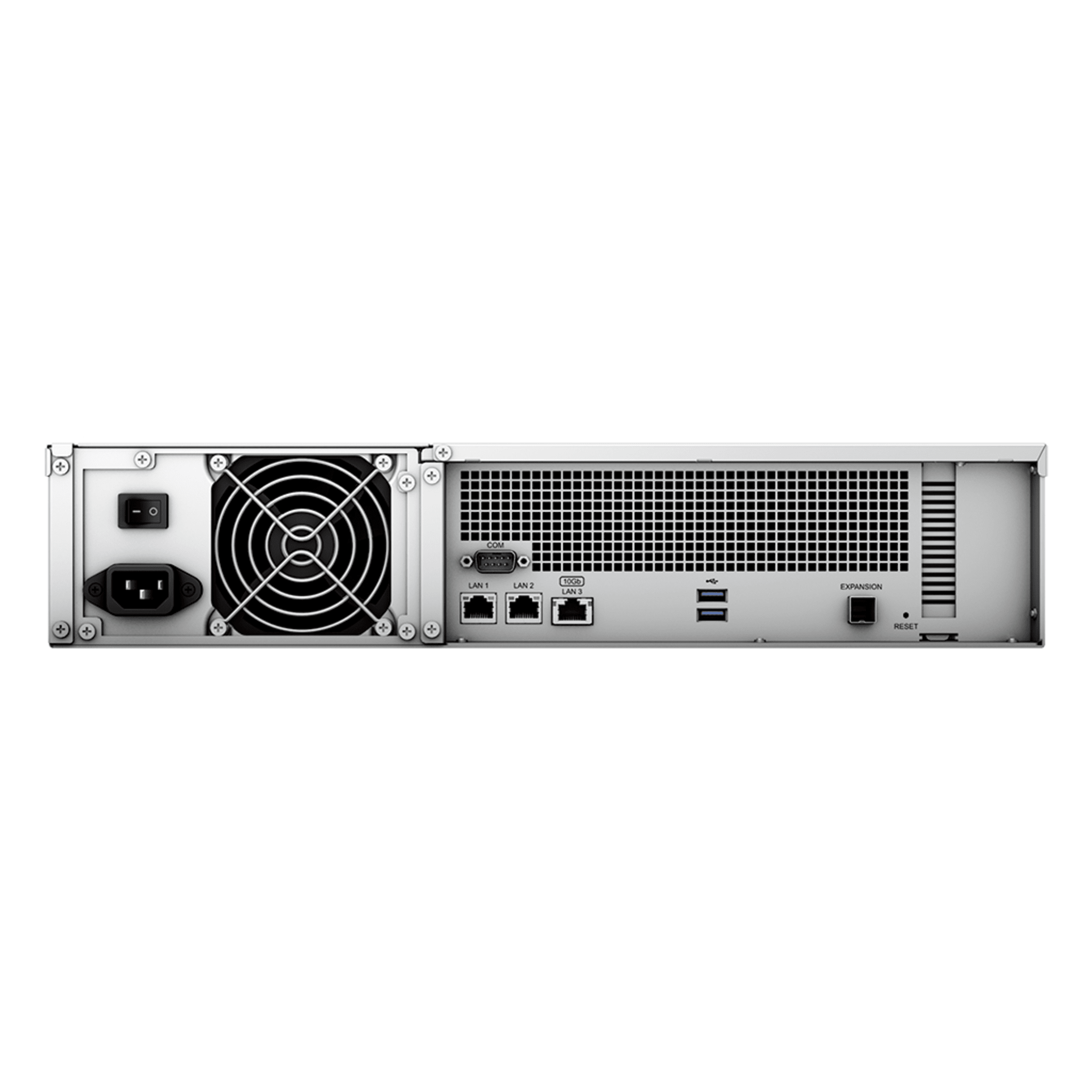 Servidor NAS Rack / 12 Bahías / 2U / Hasta 216 TB (expansible a 432 TB) / Rendimiento 3,500/1,700 MB/s / 10GbE / Fuentes Redundantes / Alta Disponibilidad