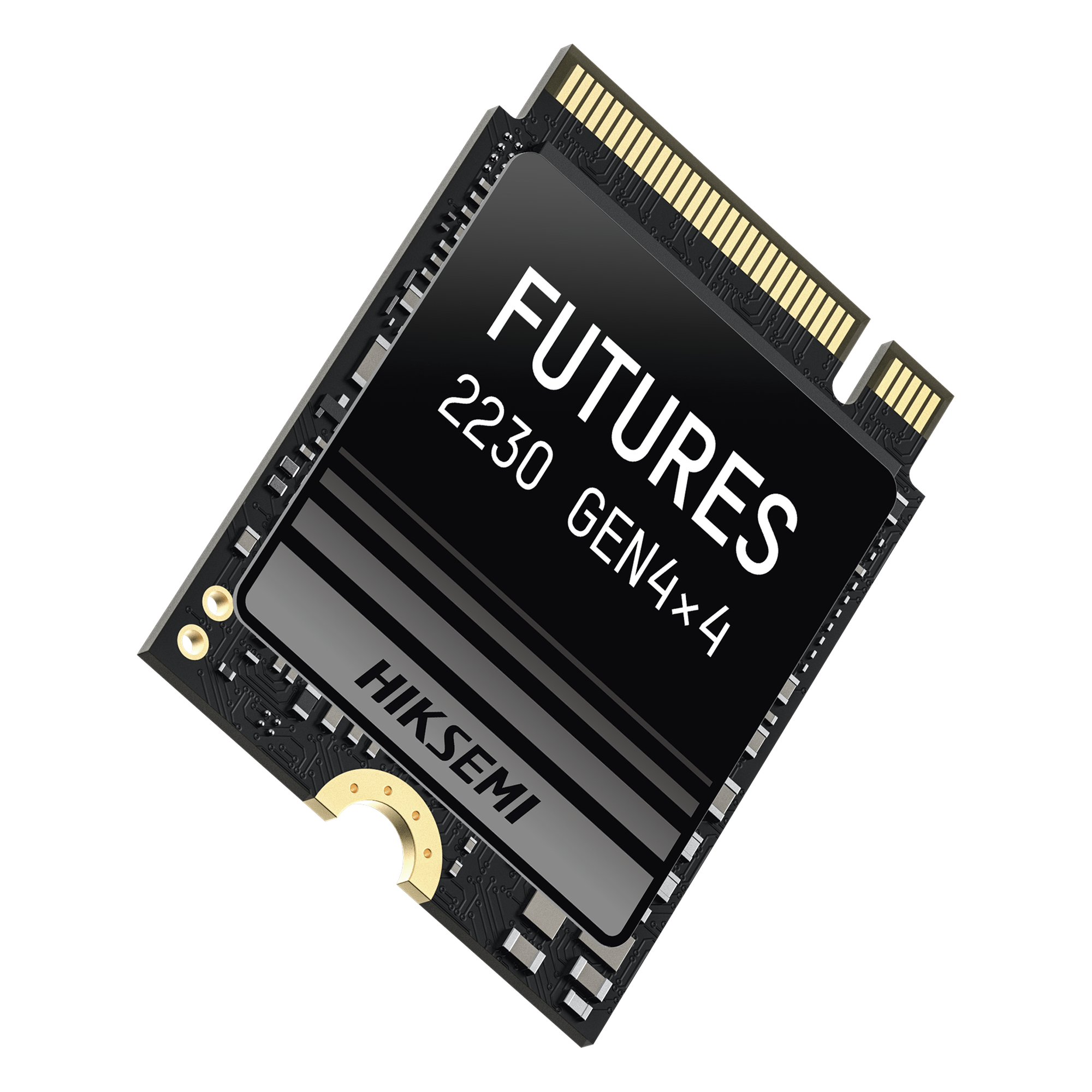 SSD NVMe M.2 2230 / 1024 GB / PCIe Gen4x4 / Lectura 7400 MB/s / Escritura 6730 MB/s / Consumo 3.6W — HIKSEMI by HIKVISION · SKU HS-SSD-FUTURES/1024G