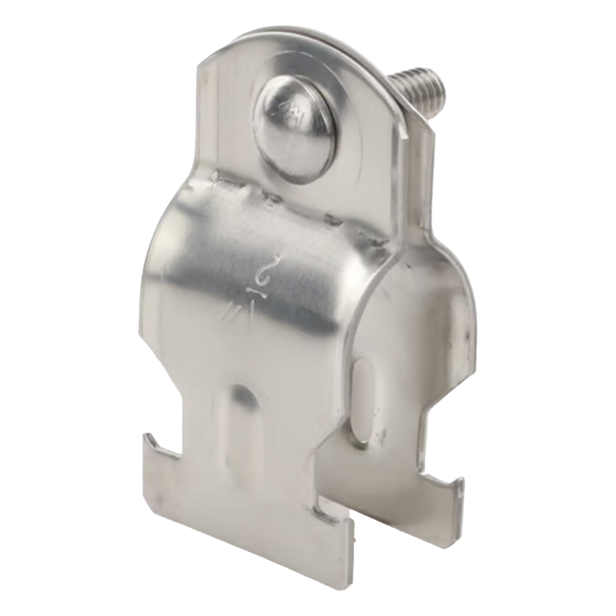Abrazadera para Unicanal Tipo Strut / Acero Inoxidable 304 / 3/4" / 32.0 mm x 63.5 mm / Tornillo M6 — SYSCOM TOWERS · SKU STRUTSTRAP34
