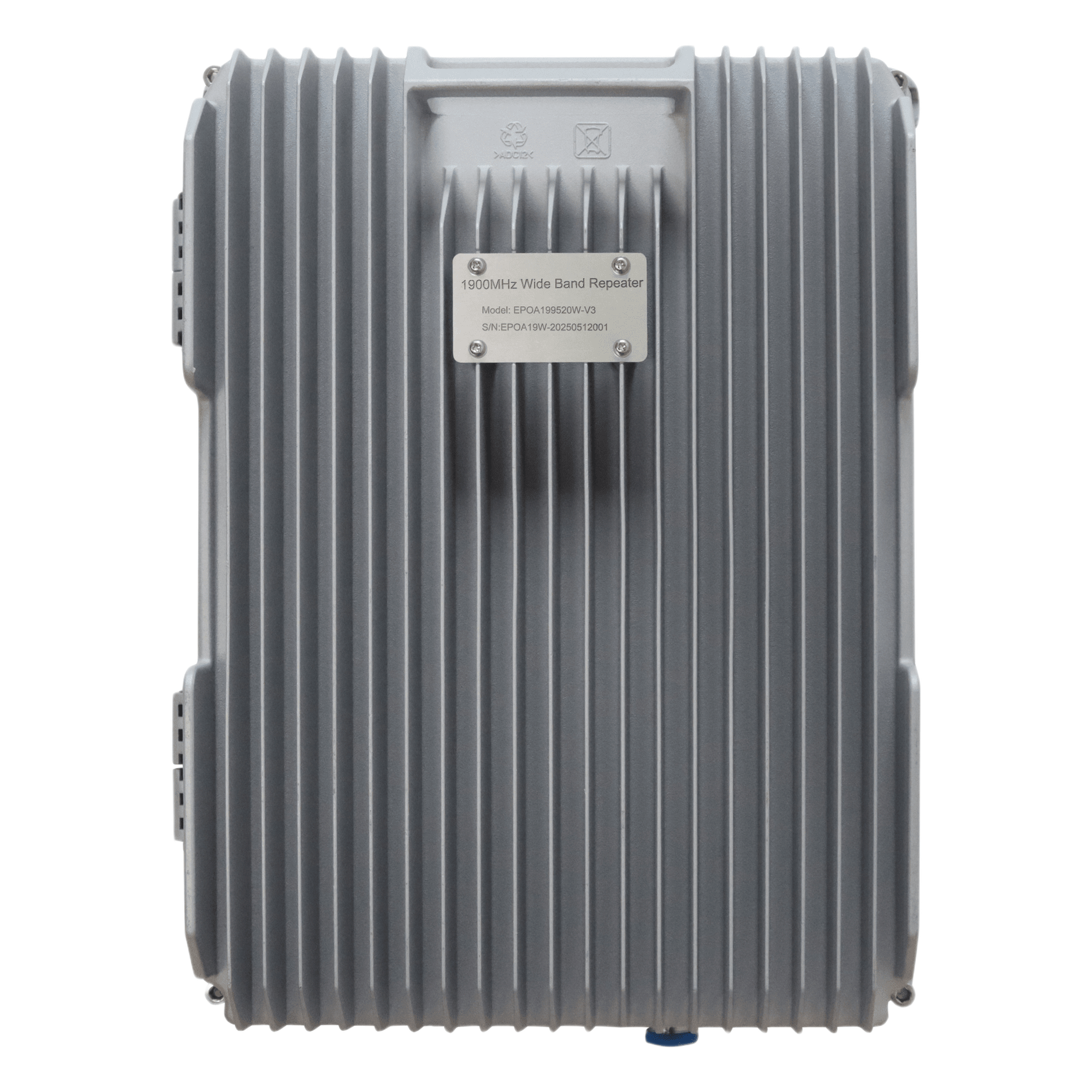 Amplificador de Señal Celular / 20 Watts / Banda 2 1900 MHz / Cobertura 5 km (3.1 mi) / Multioperador / IP65 / Protección Autoexcitación — EPCOM · SKU EP-OA1995-20W-V3