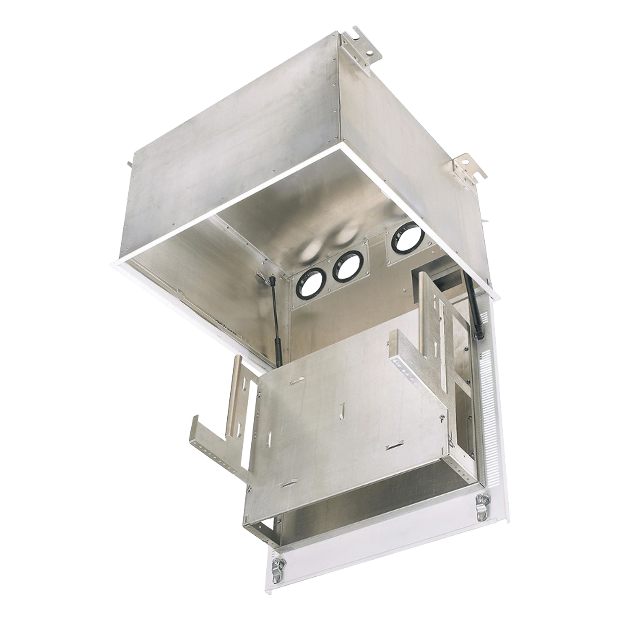 Gabinete de Techo / 8 UR / Equipo Pasivo / UL2043 Plenum / Acceso Frontal / 19" Dos Niveles / 2.4 ft (0.7 m) Profundidad Estándar — PANDUIT · SKU PZICE